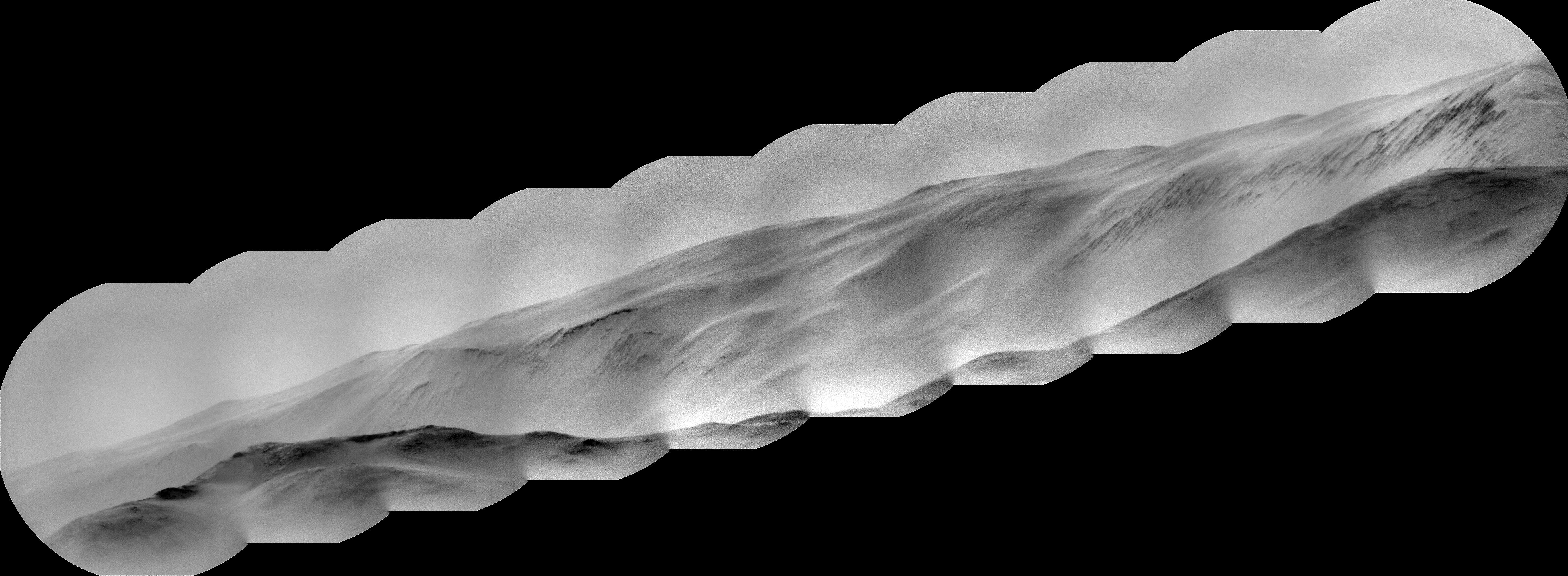 Curiosity's ChemCam Views Summit and Cliffs Beyond Gale Crater