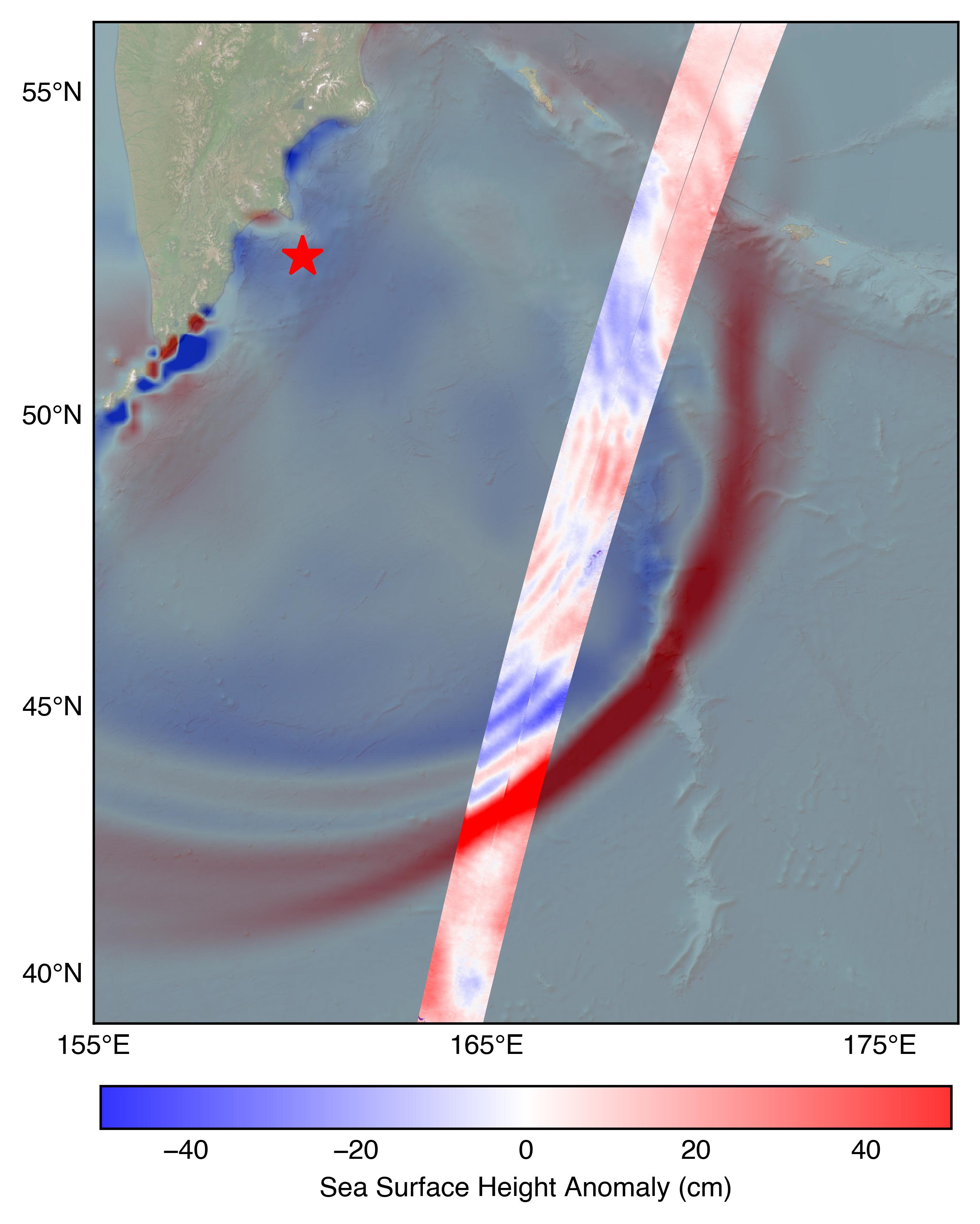 SWOT Satellite Measures Pacific Tsunami