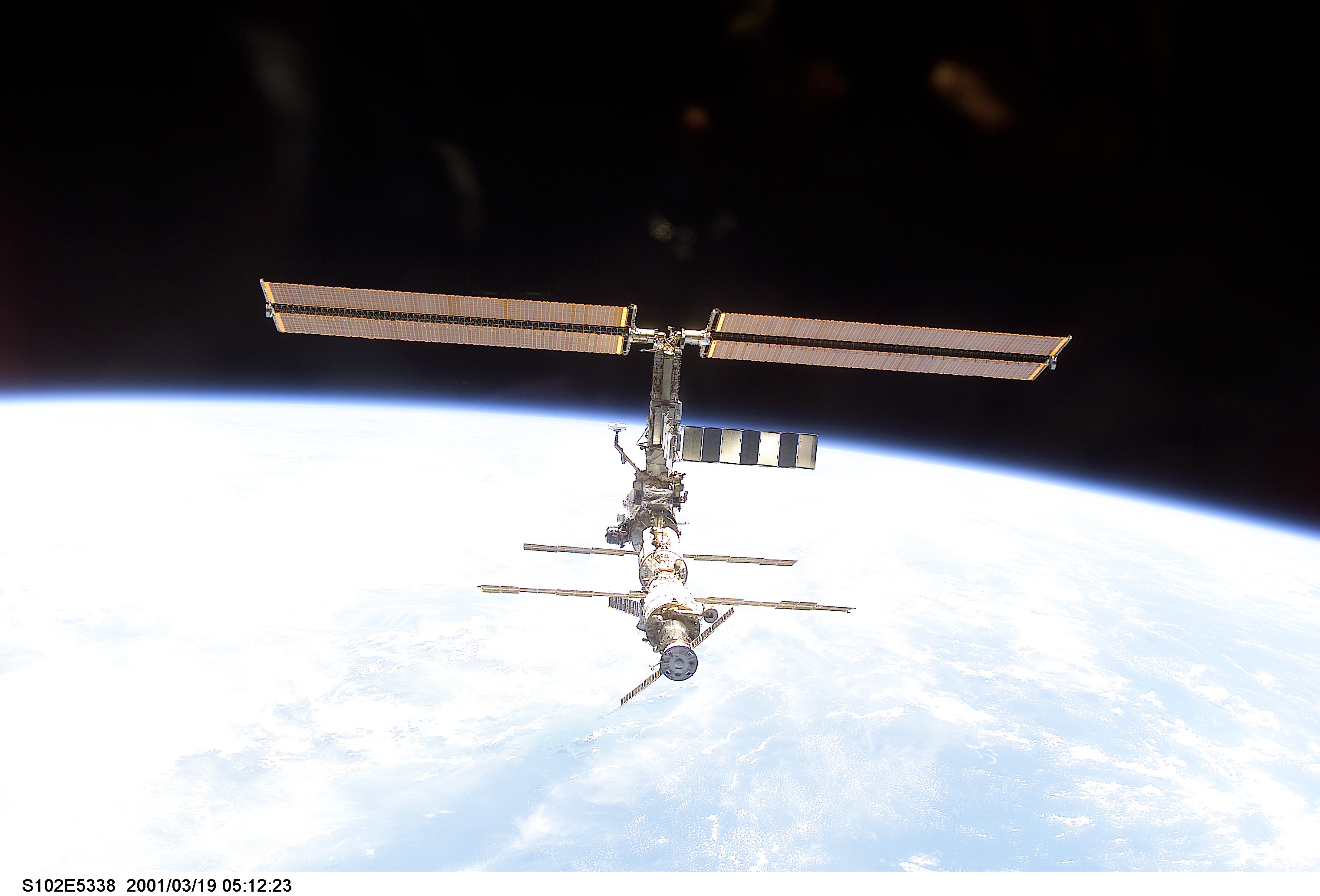 Fly-around view of the ISS