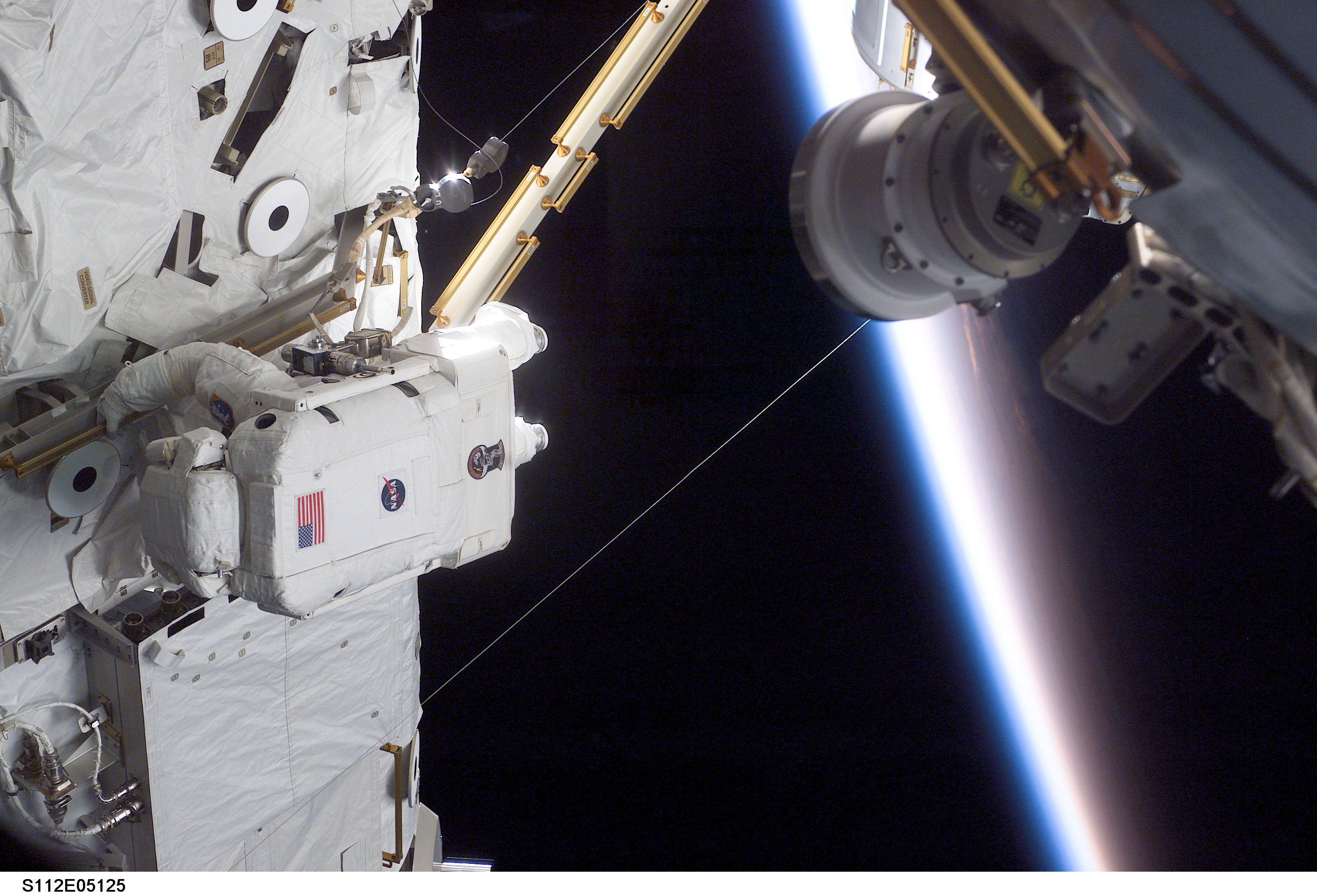 EVA 1 - MS Sellers on S1 truss