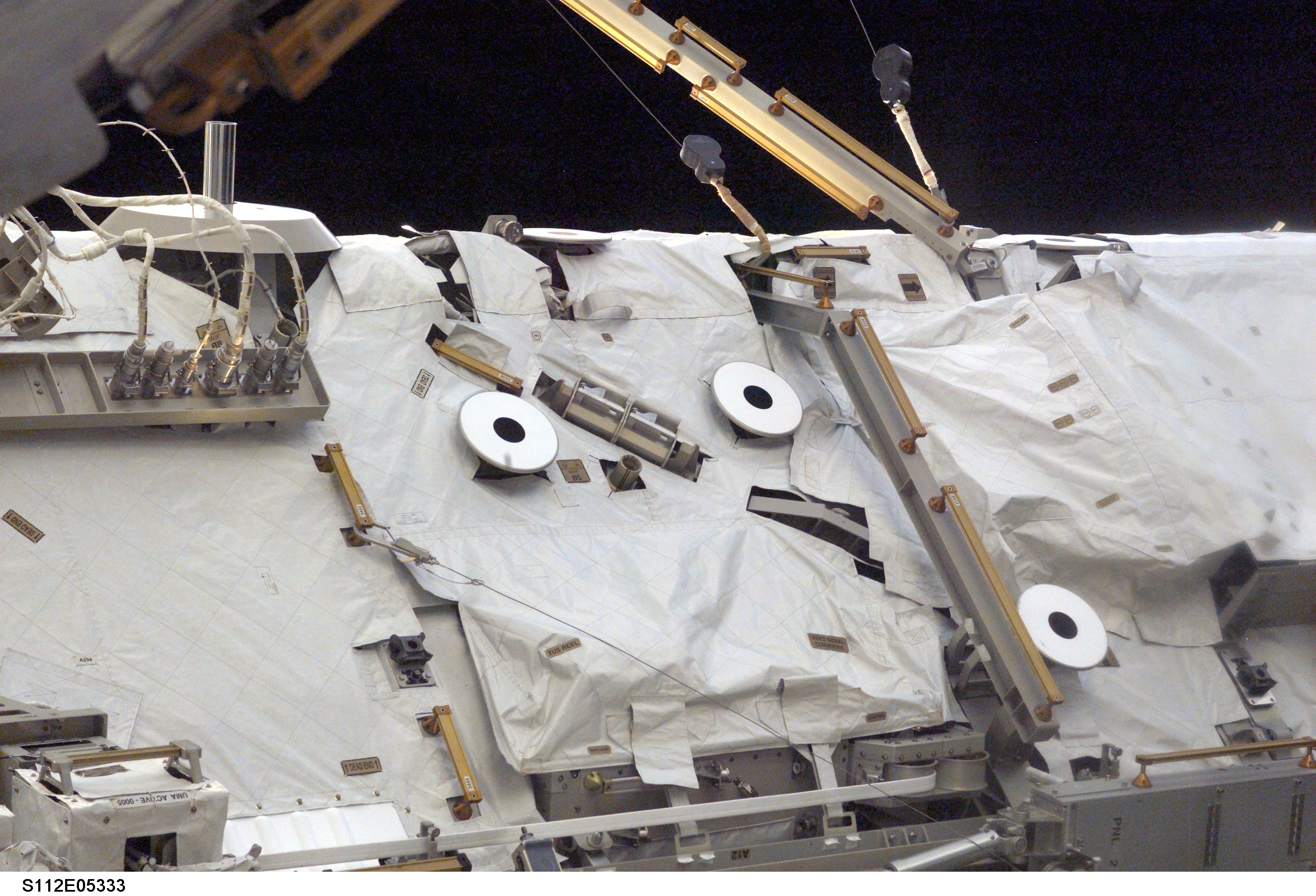 S0 truss seen during EVA 2