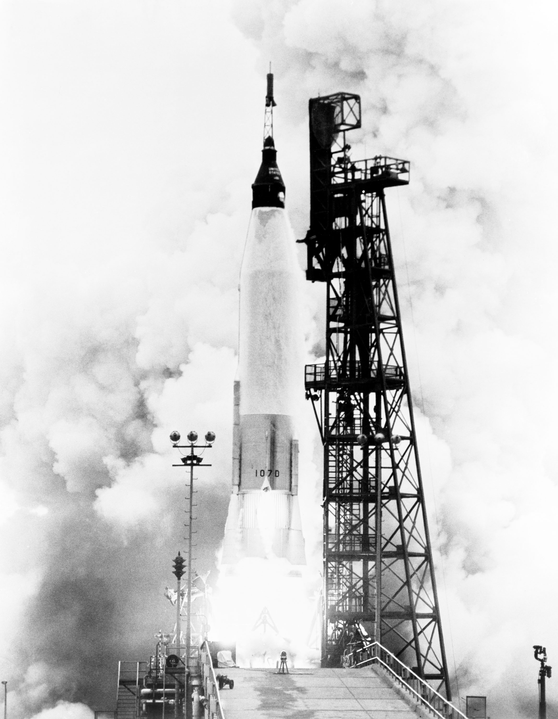 LIFTOFF - MERCURY-ATLAS (MA)-7 - ASTRONAUT CARPENTER, SCOTT M. - CAPE