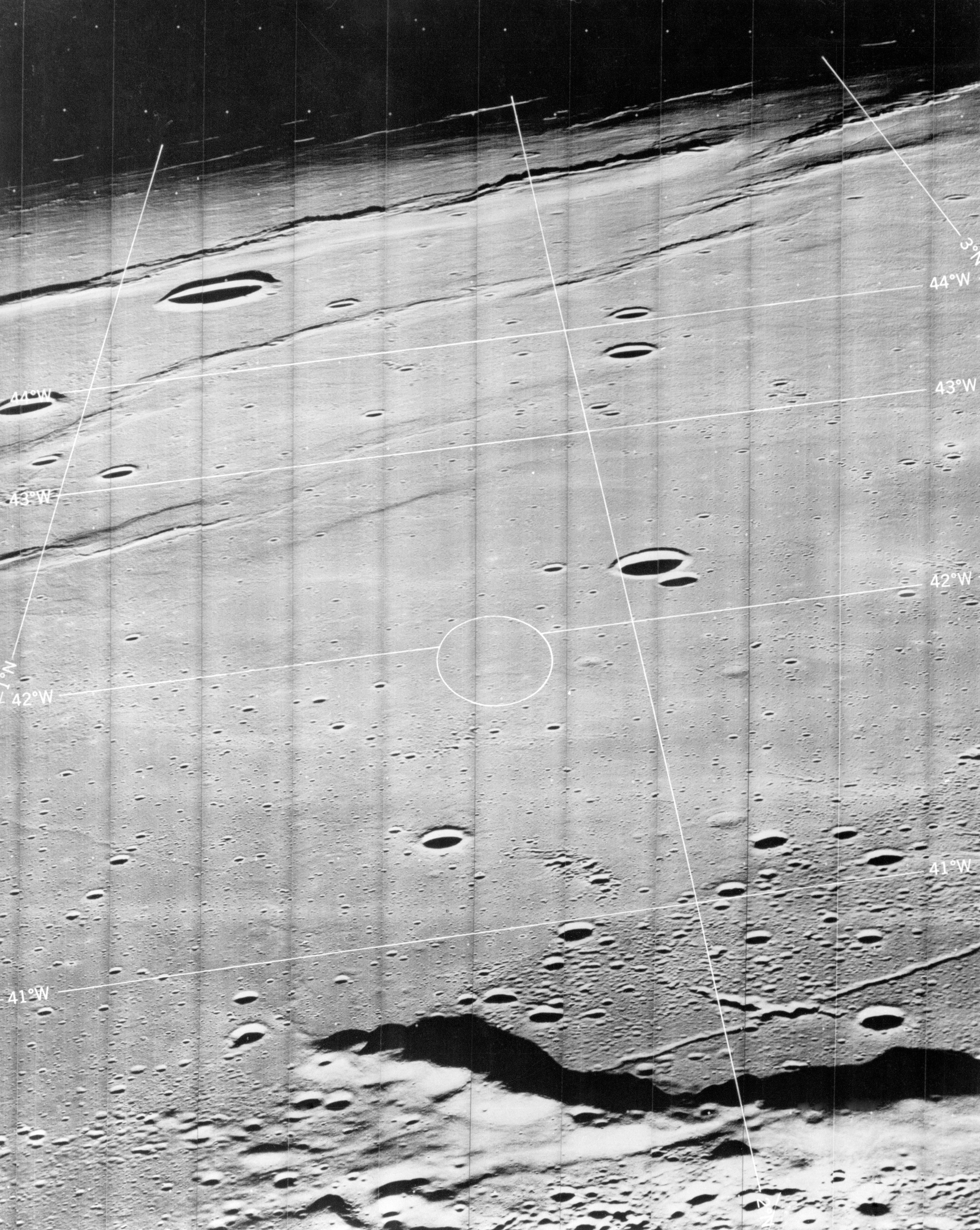 Apollo XII - POTENTIAL LUNAR LANDING SITE - SEA OF STORMS