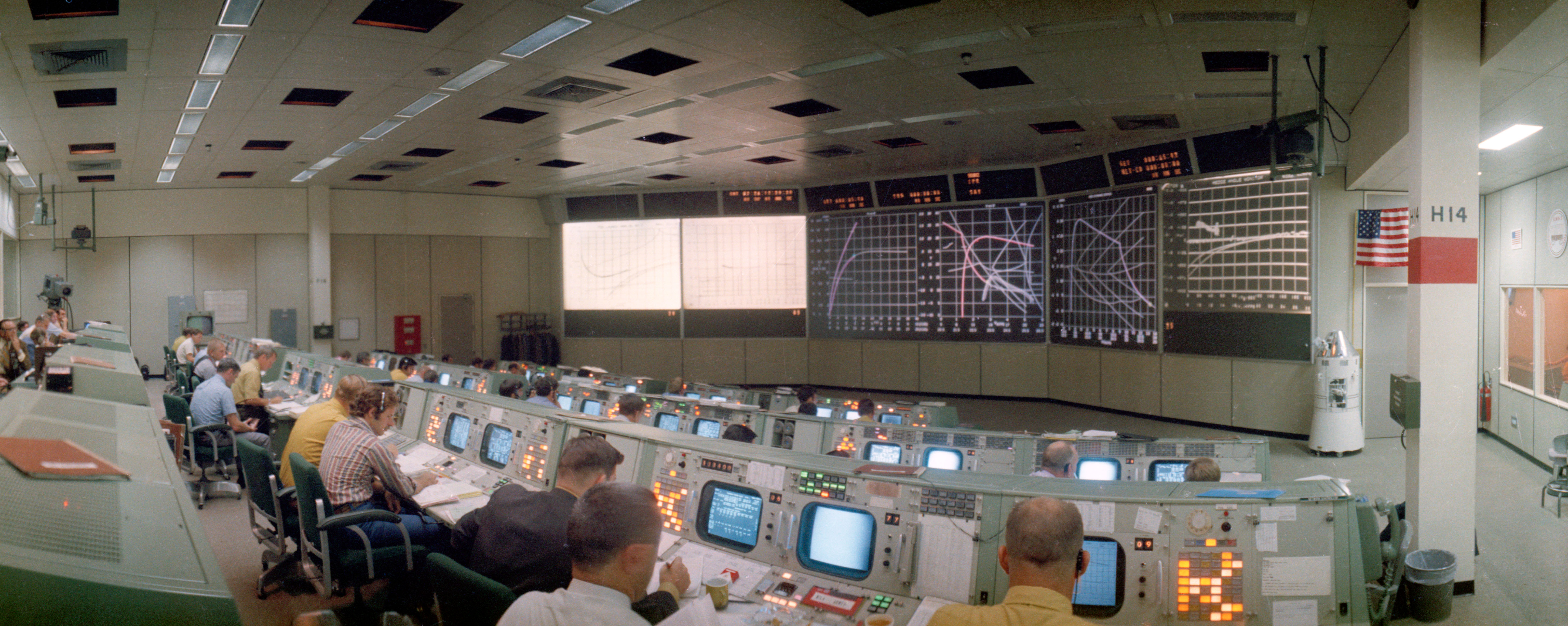 Mission Control Center (MCC) - Apollo 15 Launch - MSC