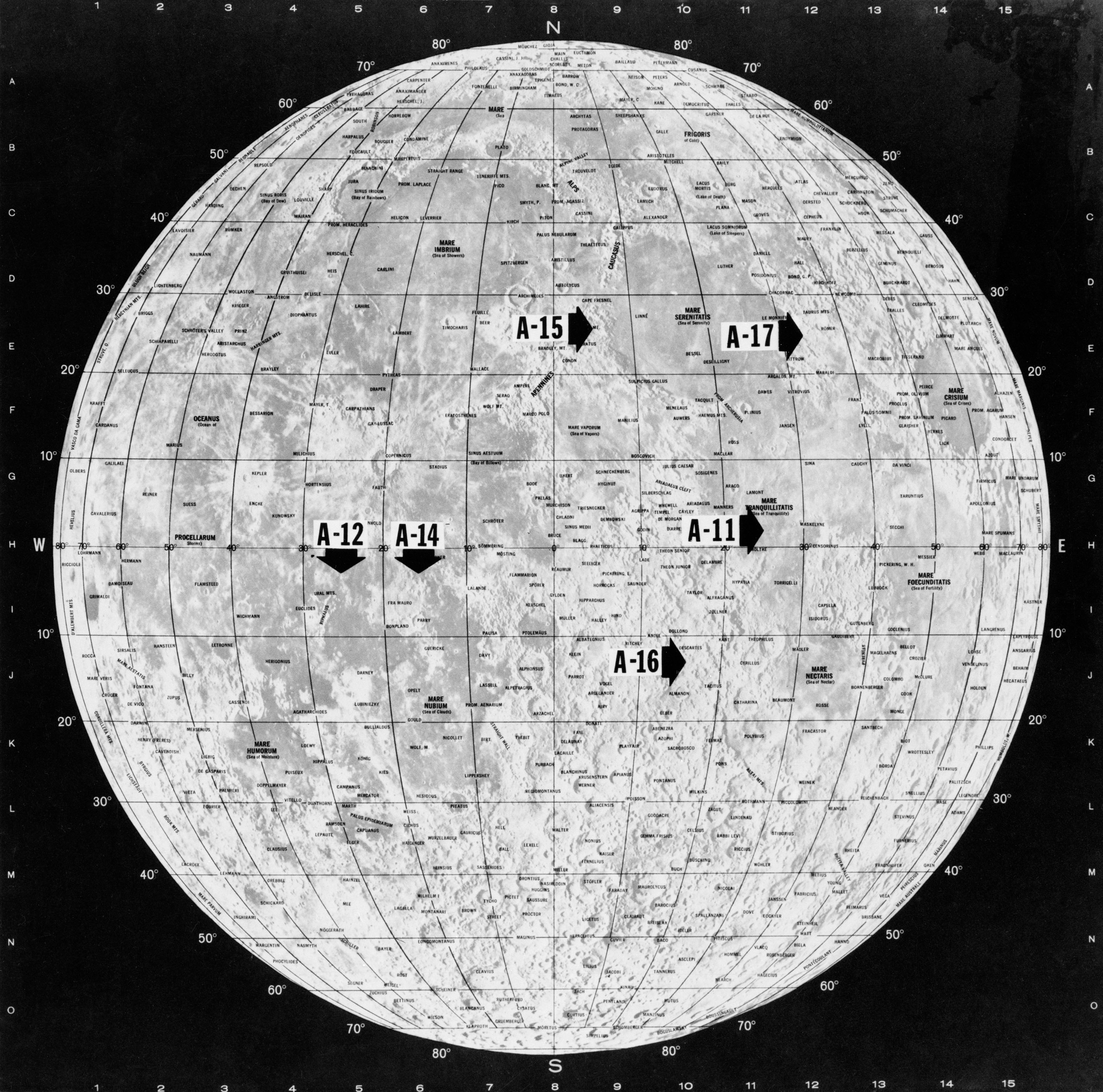APOLLO LANDING SITES