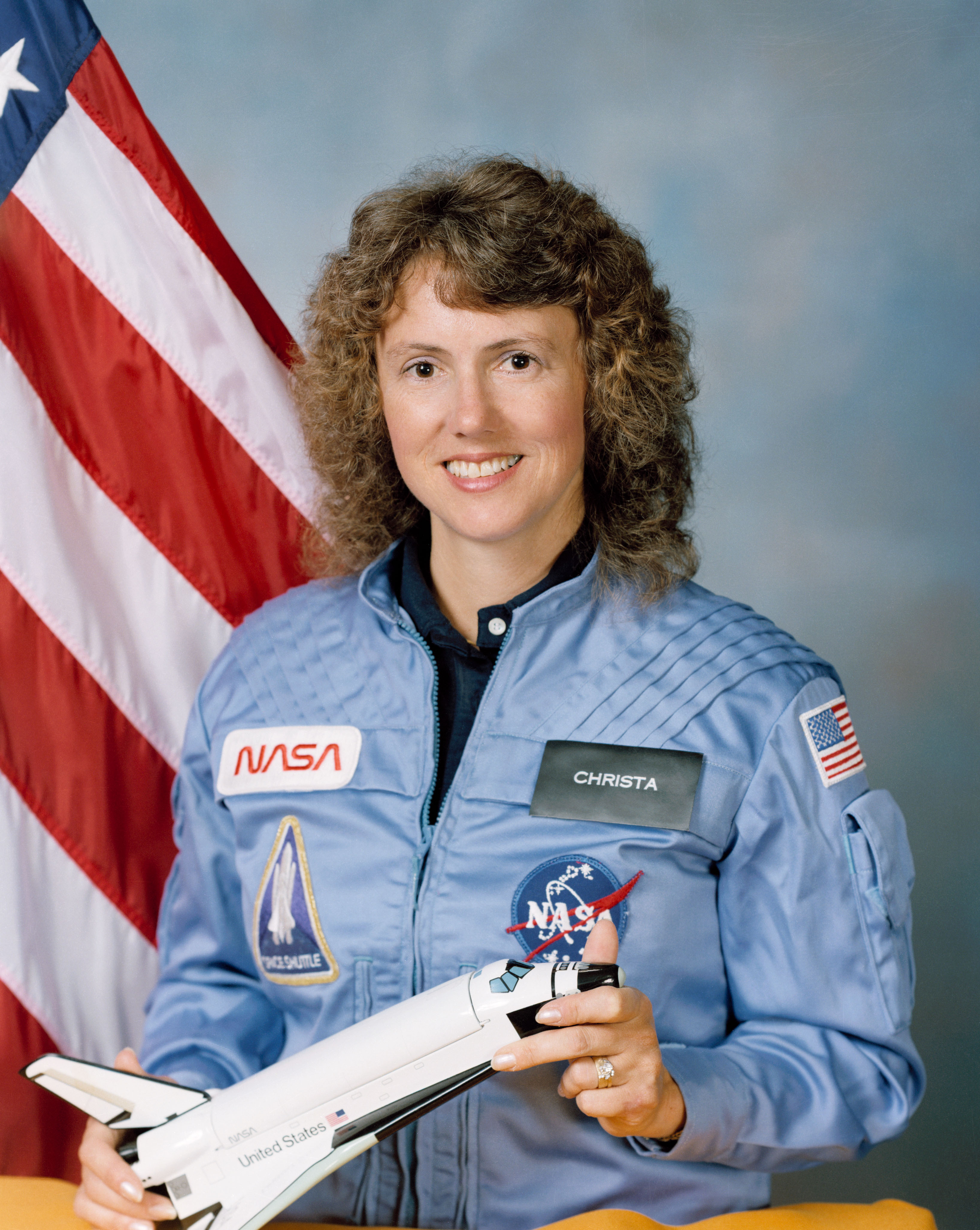 Official portrait Sharon Christa McAuliffe, STS 51-L Teacher in Space