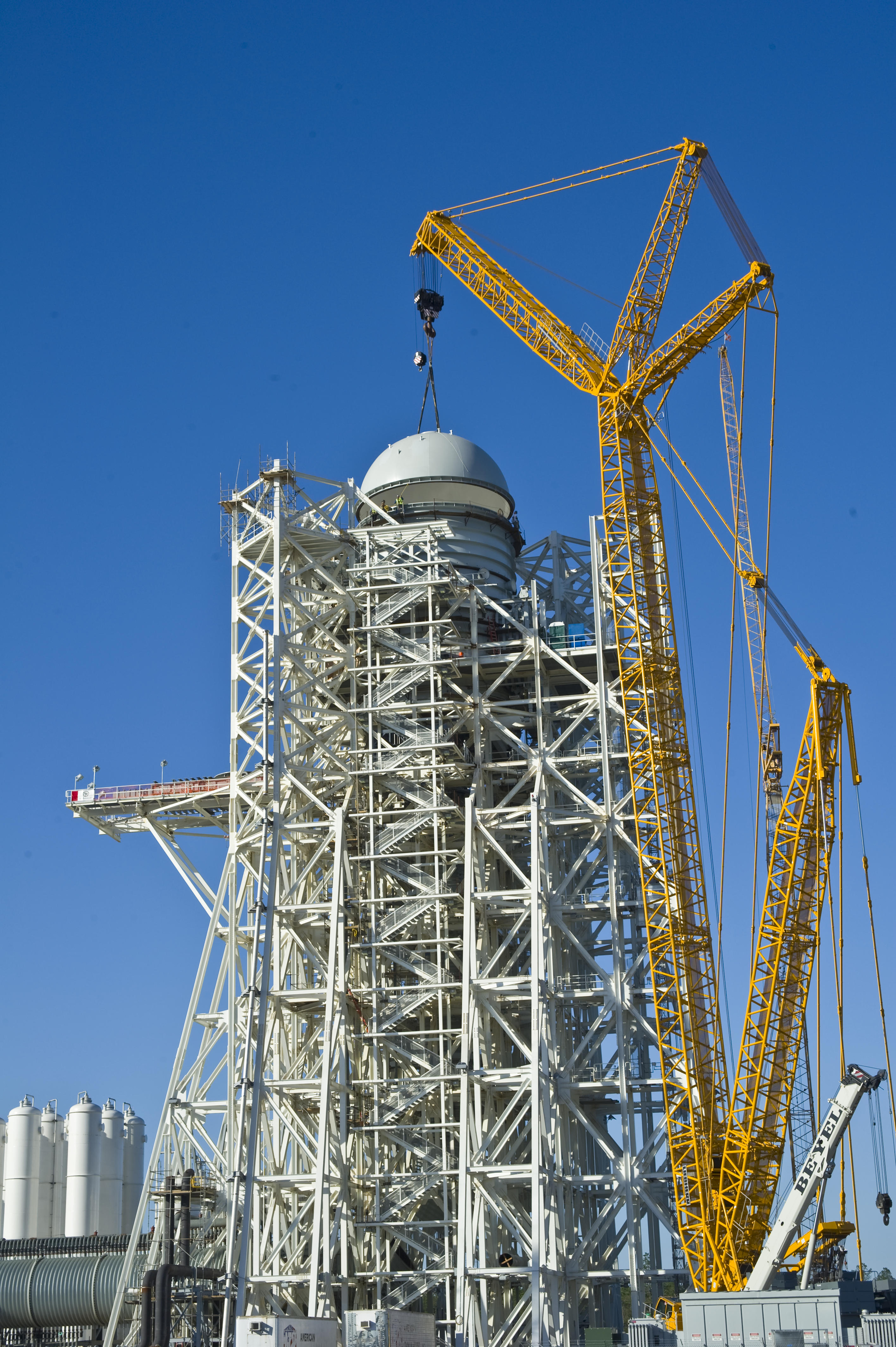 A-3 Test Stand tops out