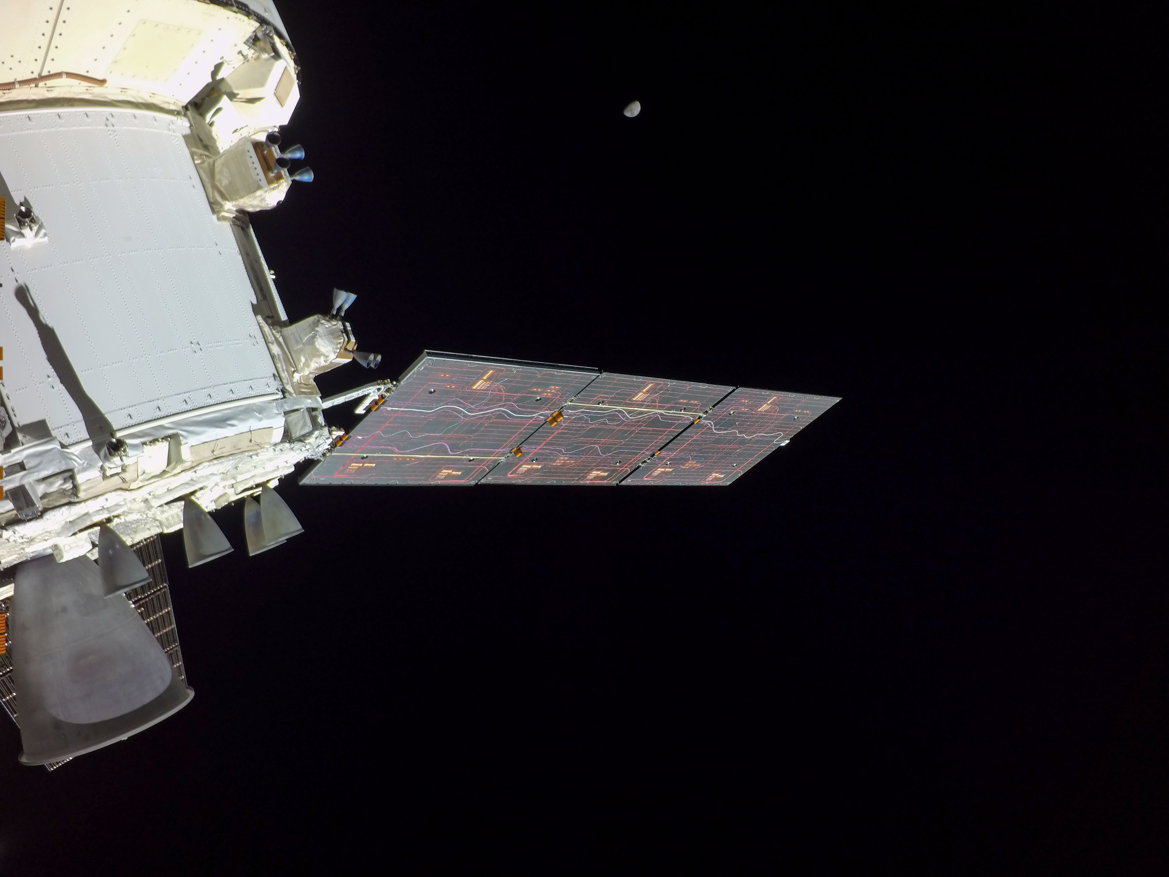 Orion Looks Back at Moon