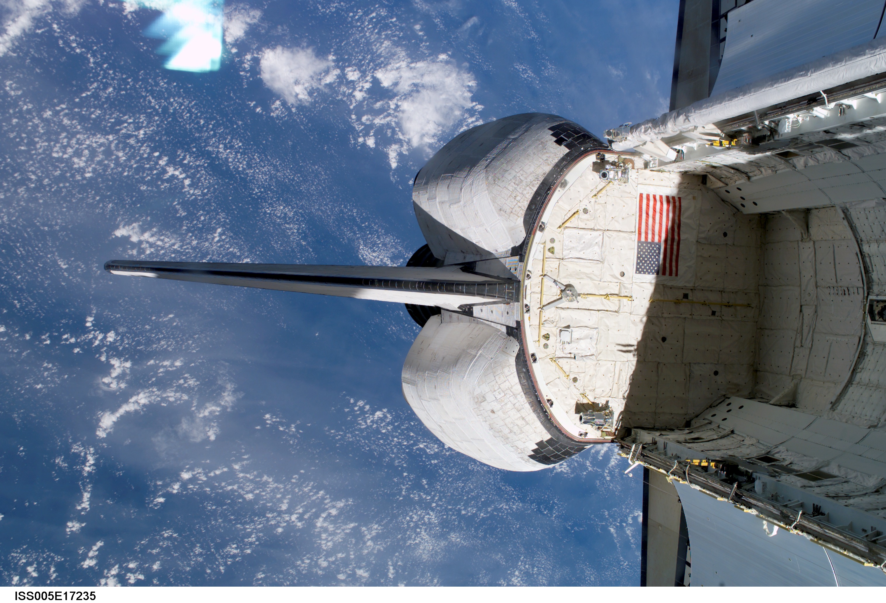 View of the STS-112 orbiter Atlantis empty payload bay