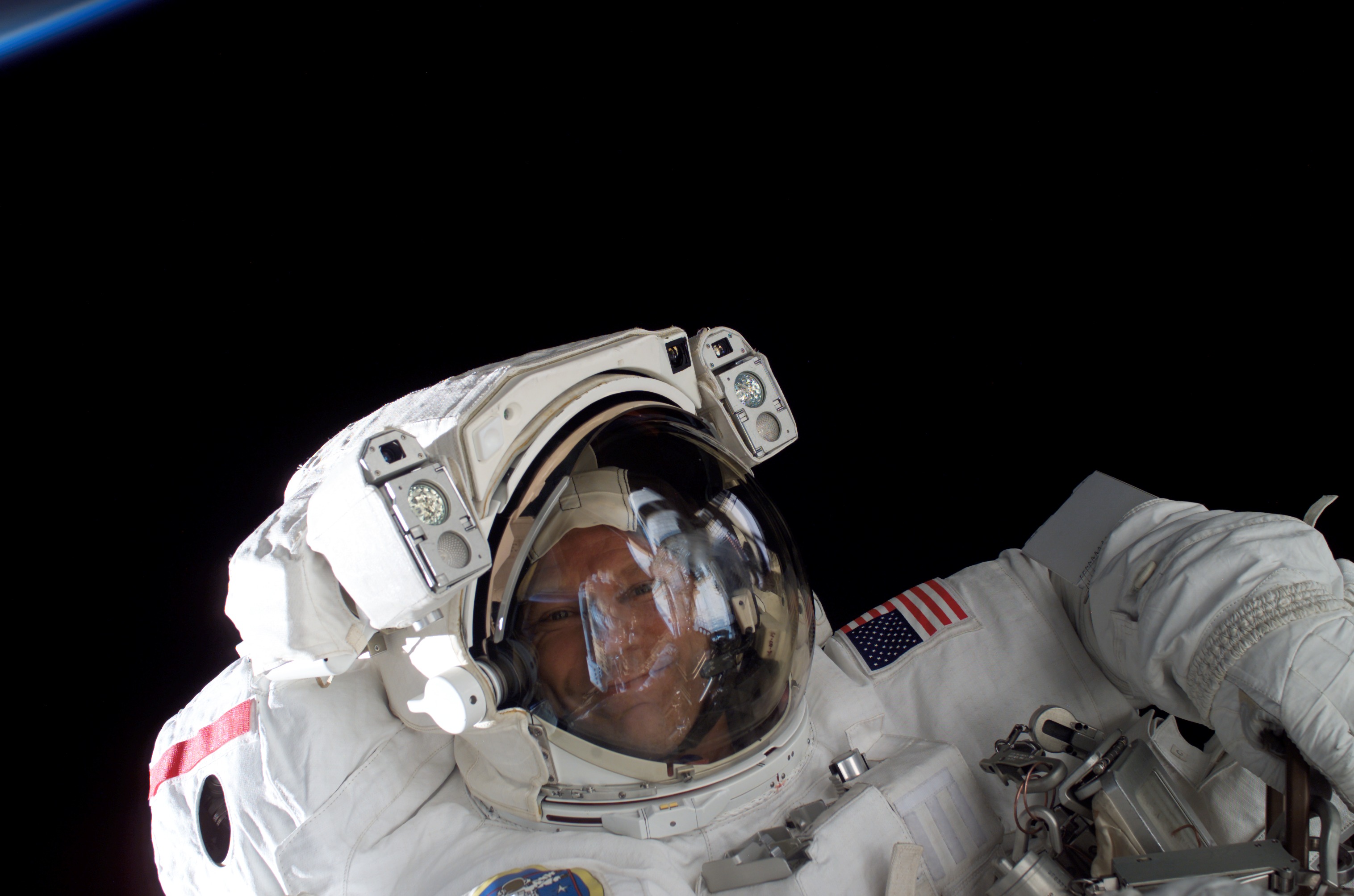 Sellers during first STS-121 EVA