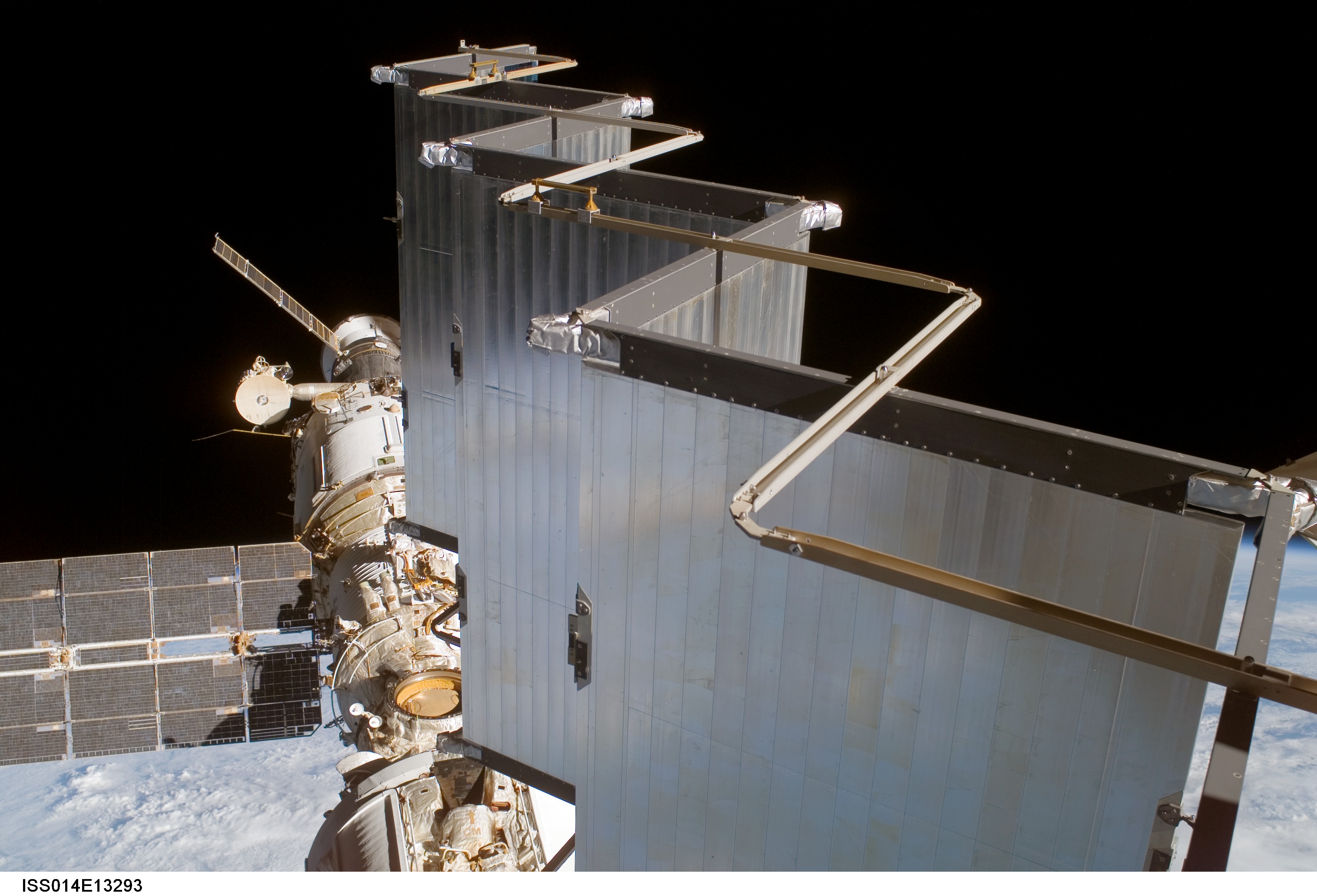 P6 Truss aft radiator seen during EVA