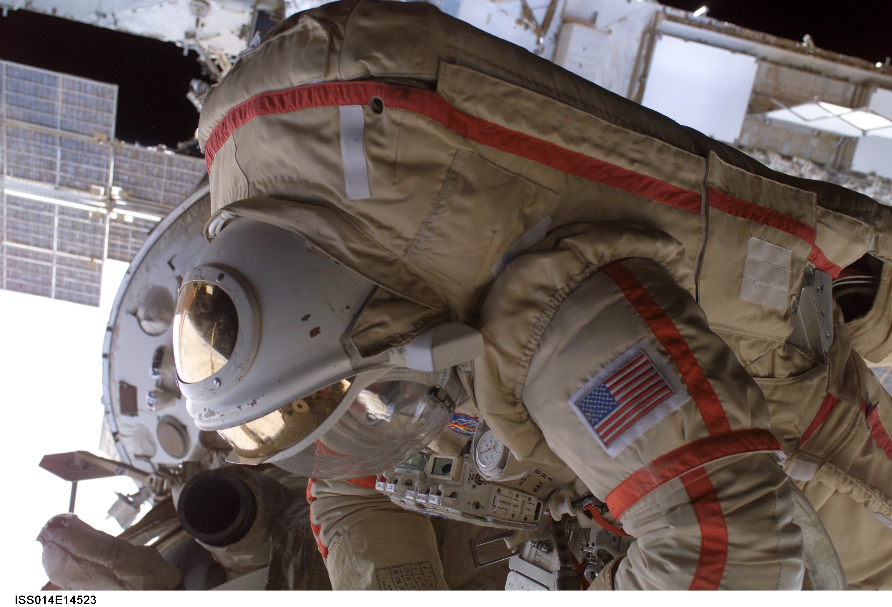 Lopez-Alegria during EVA 17A