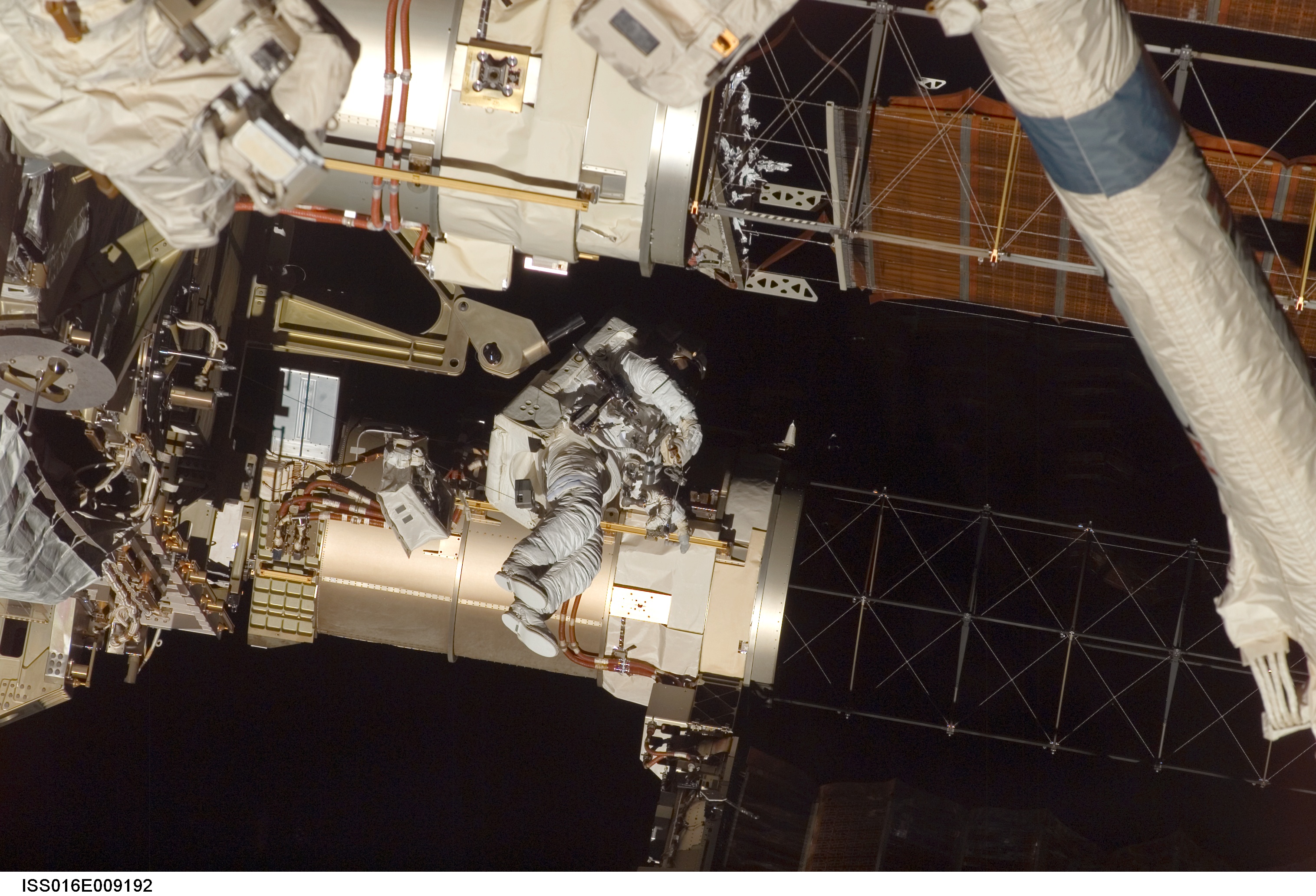 Wheelock during Expedition 16/STS-120 EVA 4
