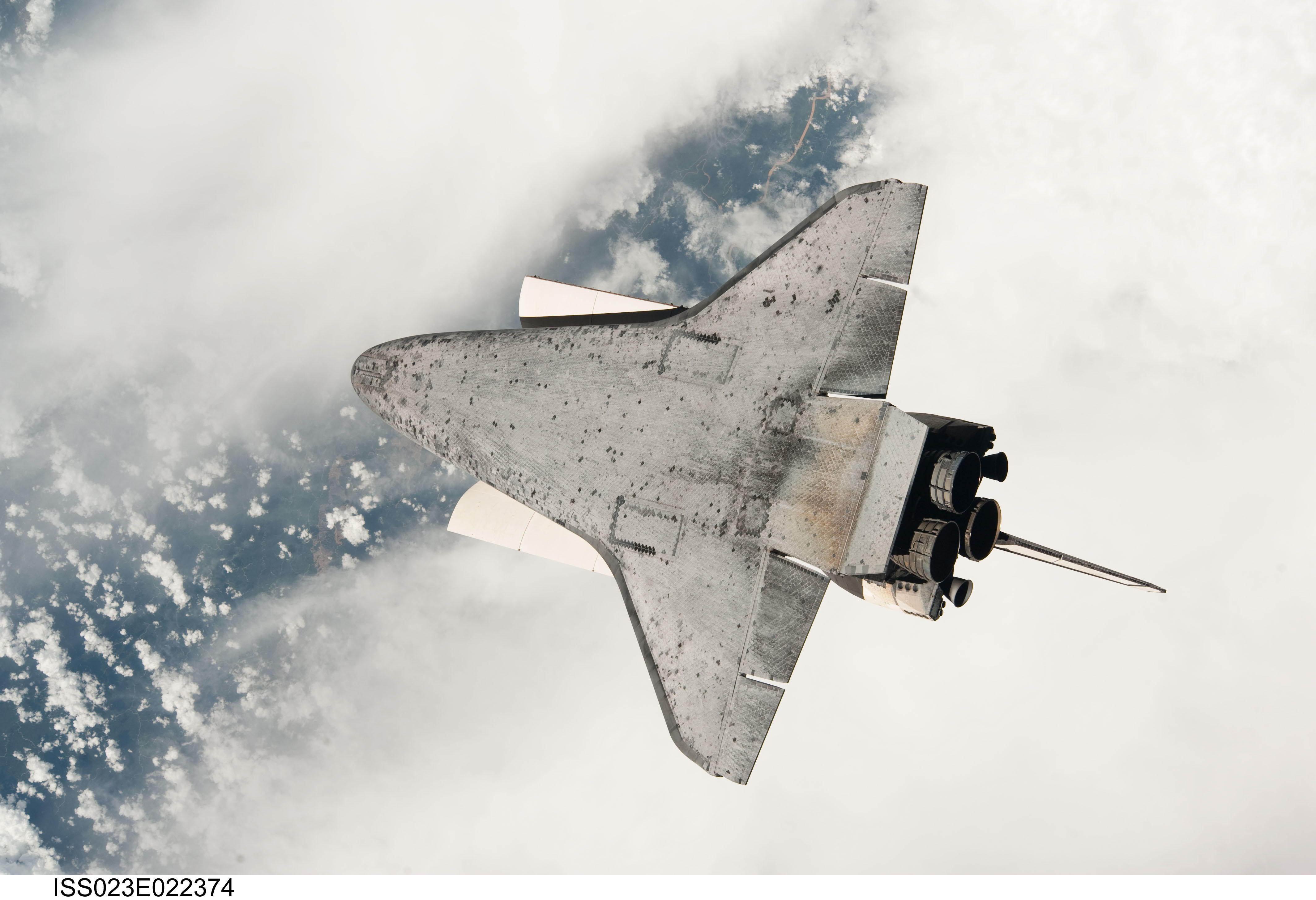 Discovery on Approach to ISS during the STS-131 Mission