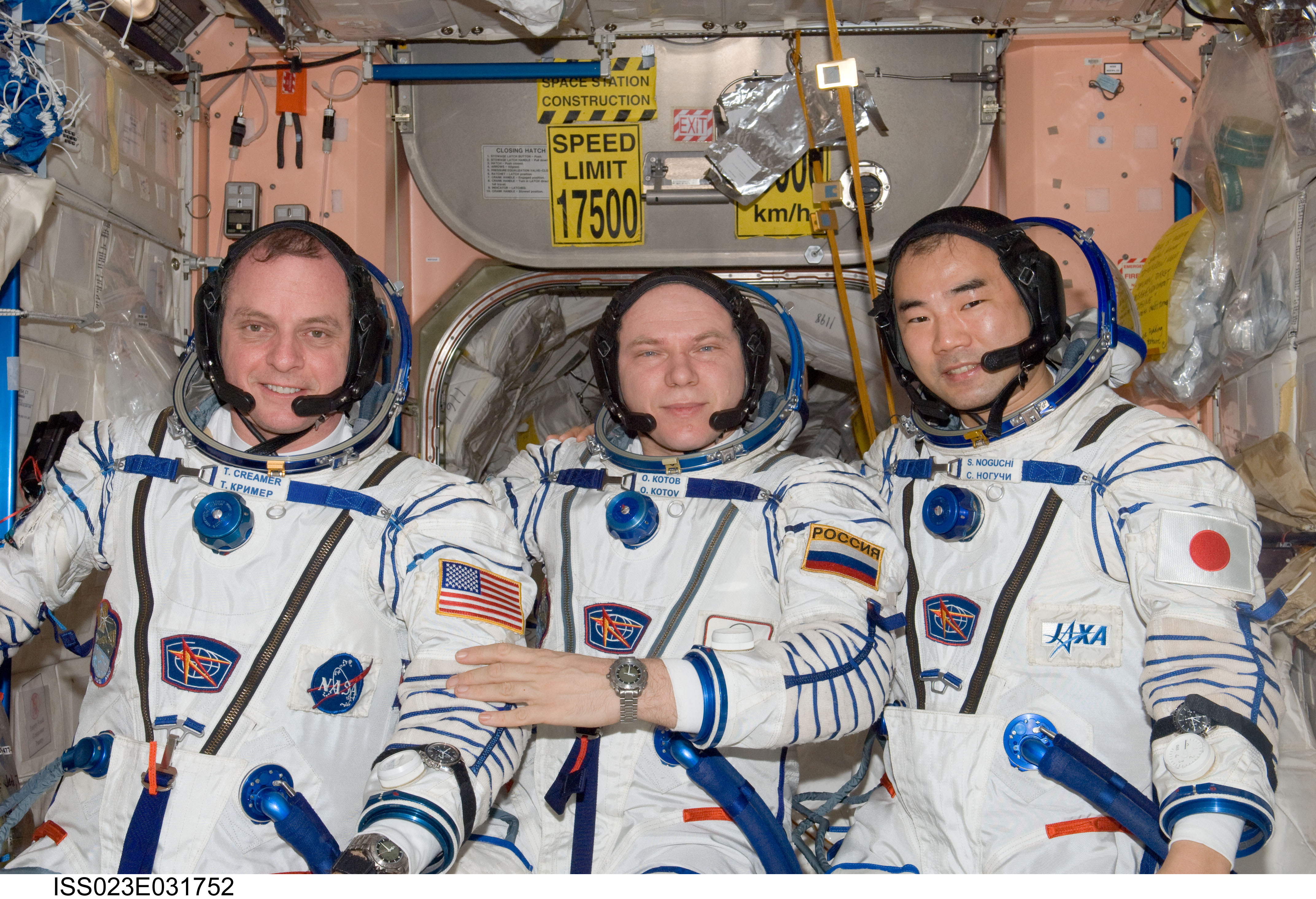 Creamer, Kotov and Noguchi prepare for Sokol Suit Leak Check