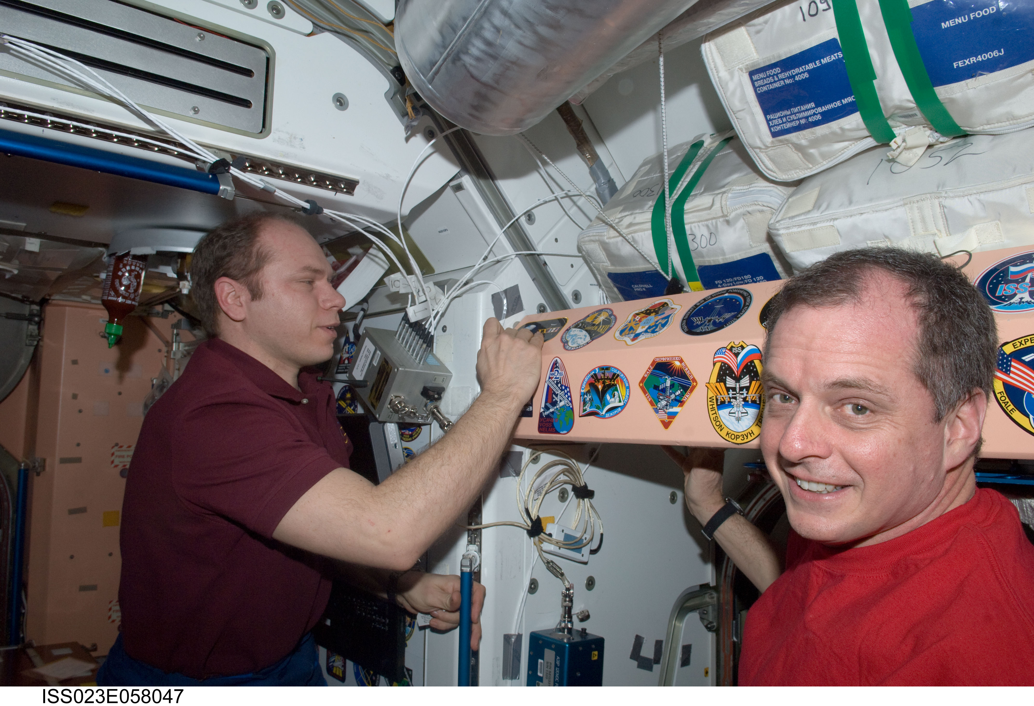 Kotov Places Mission Patch in Node 1