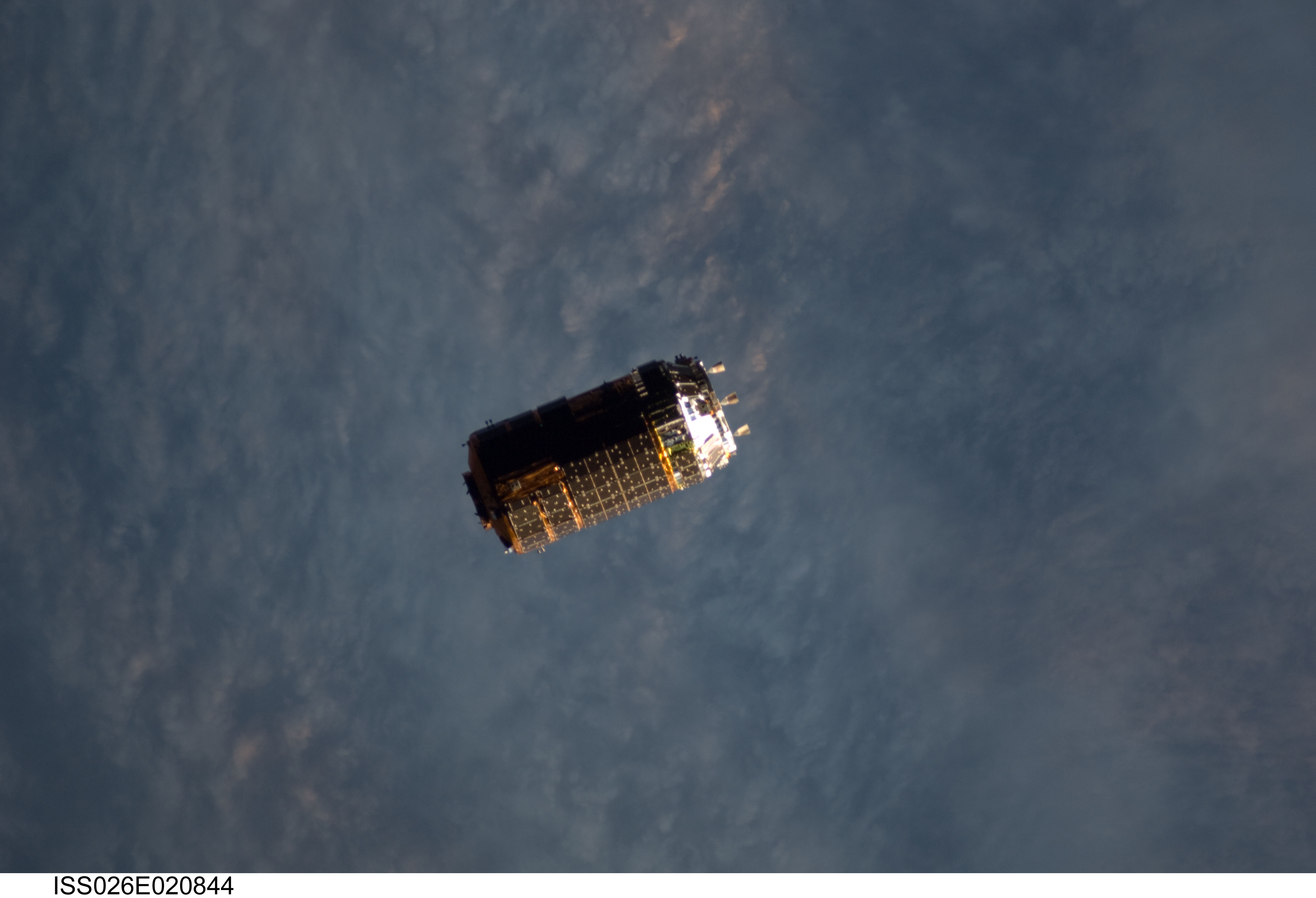 Unpiloted Japanese Kounotori HTV-2 Transfer Vehicle