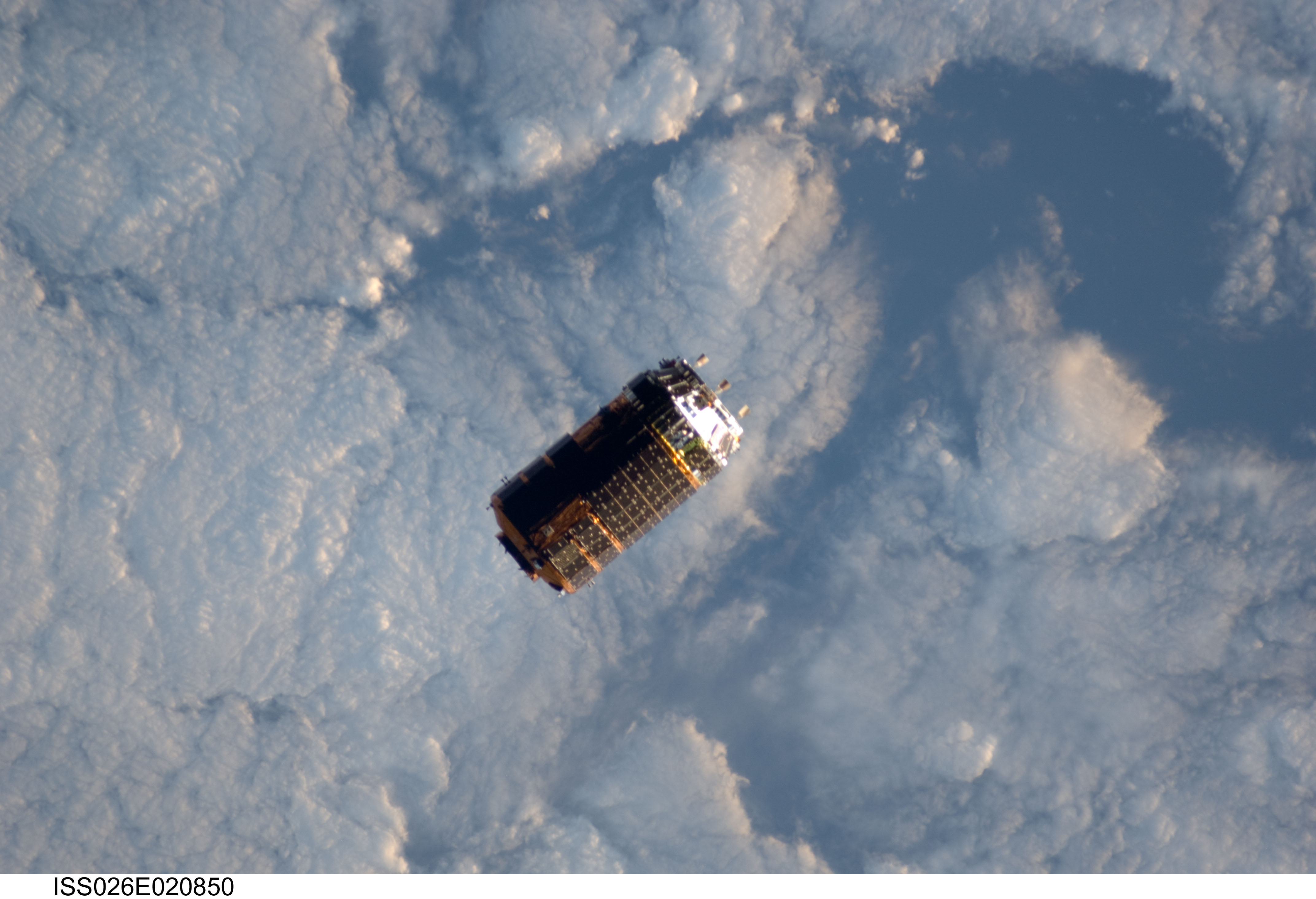 Unpiloted Japanese Kounotori HTV-2 Transfer Vehicle