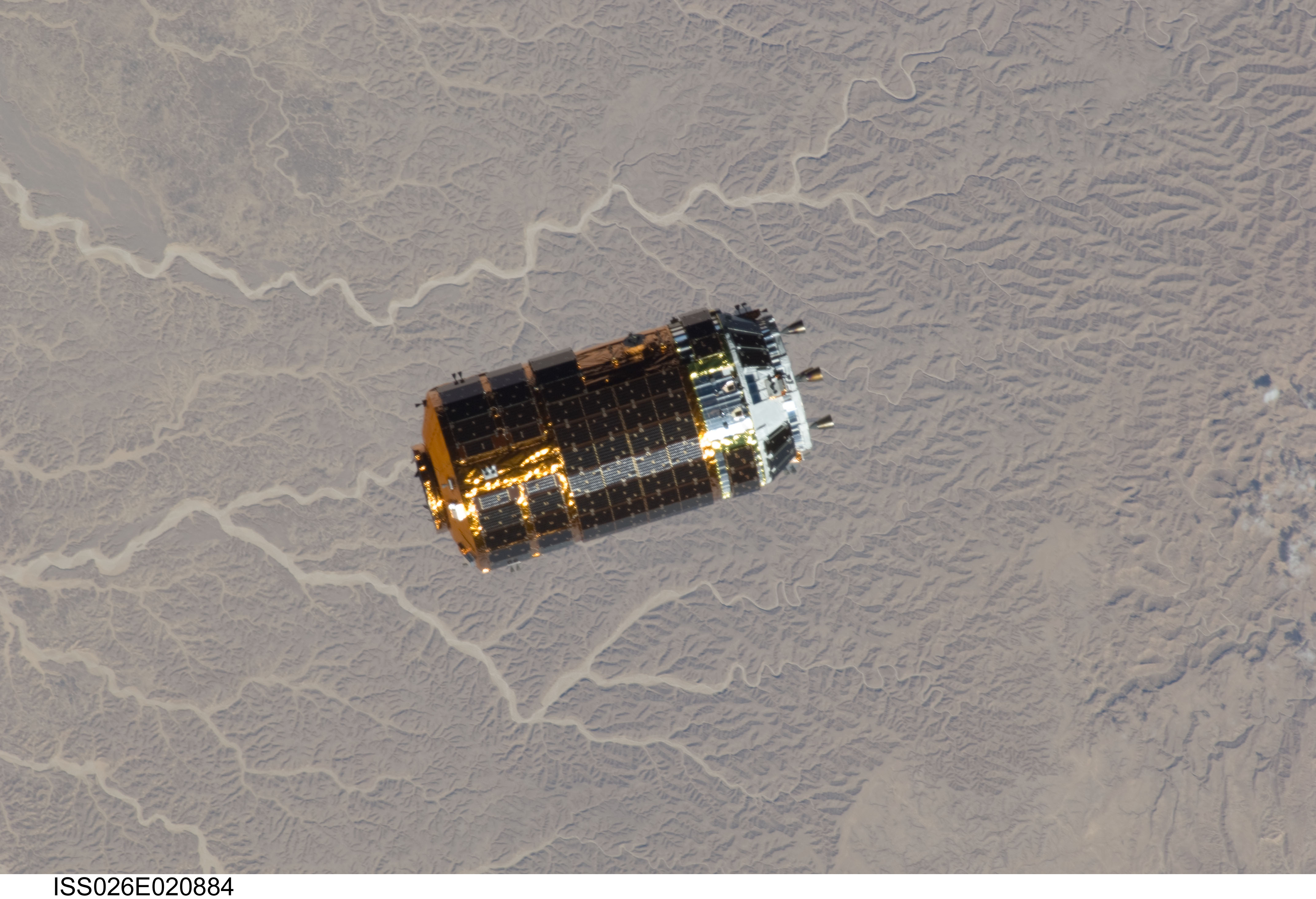 Unpiloted Japanese Kounotori HTV-2 Transfer Vehicle