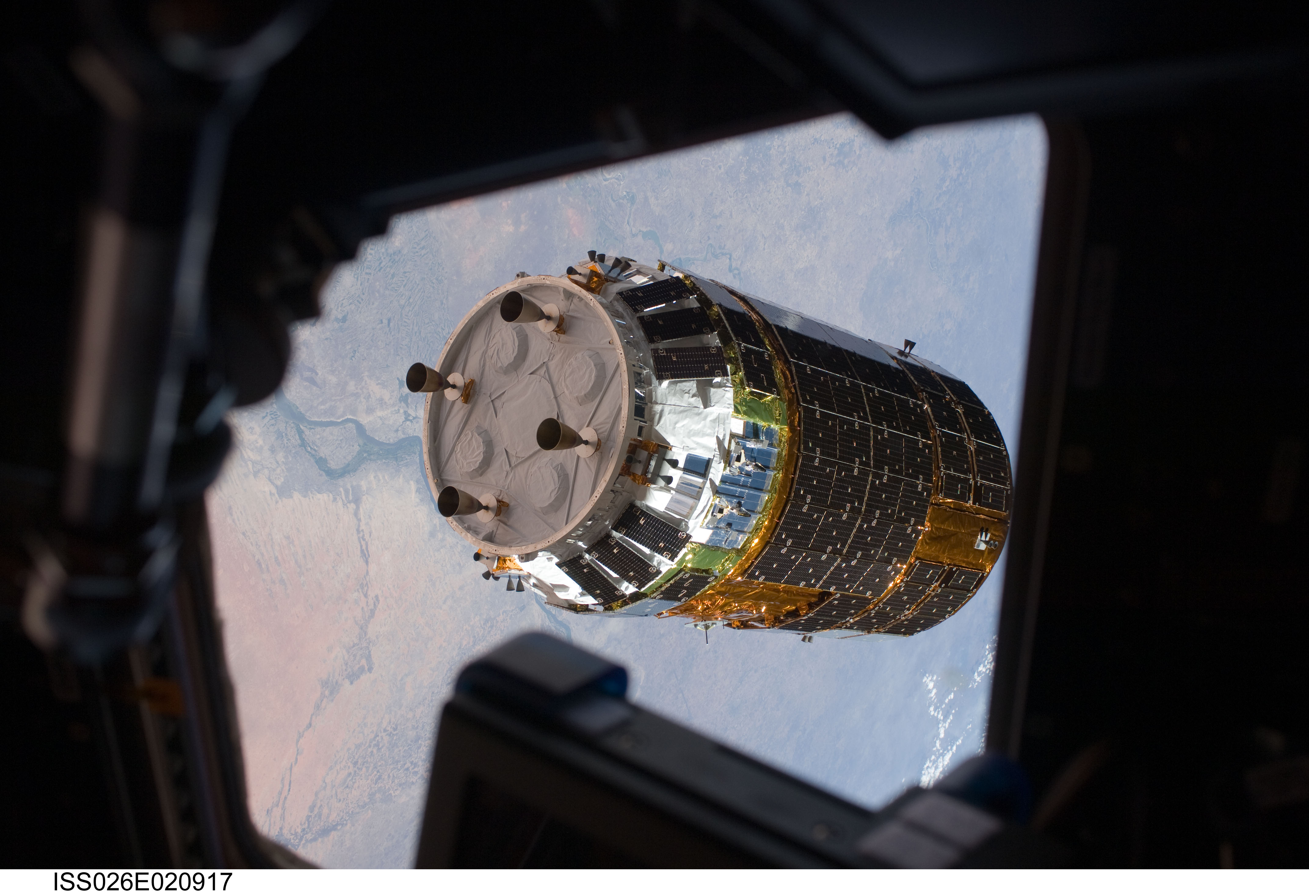 Unpiloted Japanese Kounotori HTV-2 Transfer Vehicle