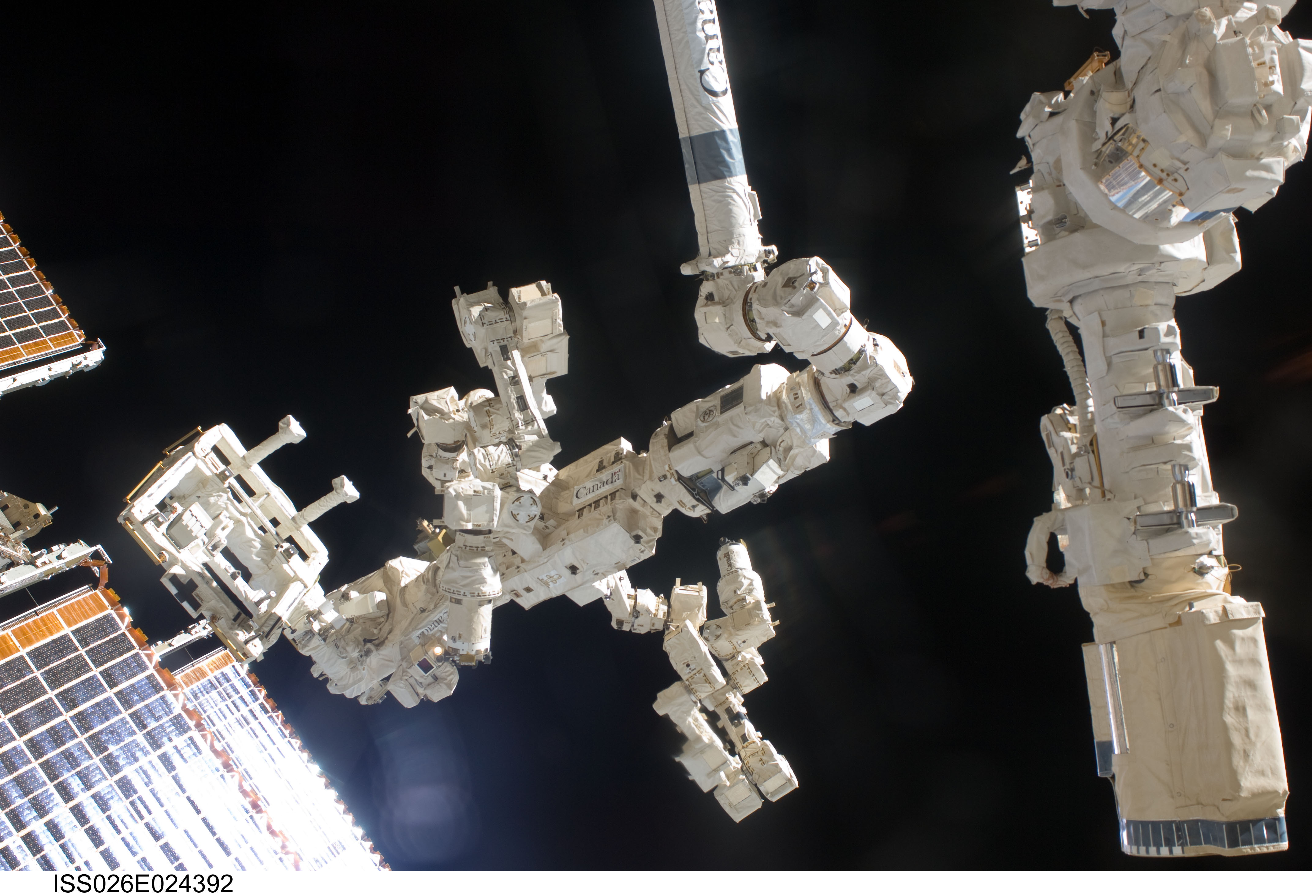 DEXTRE SPDM moves NASA Payloads