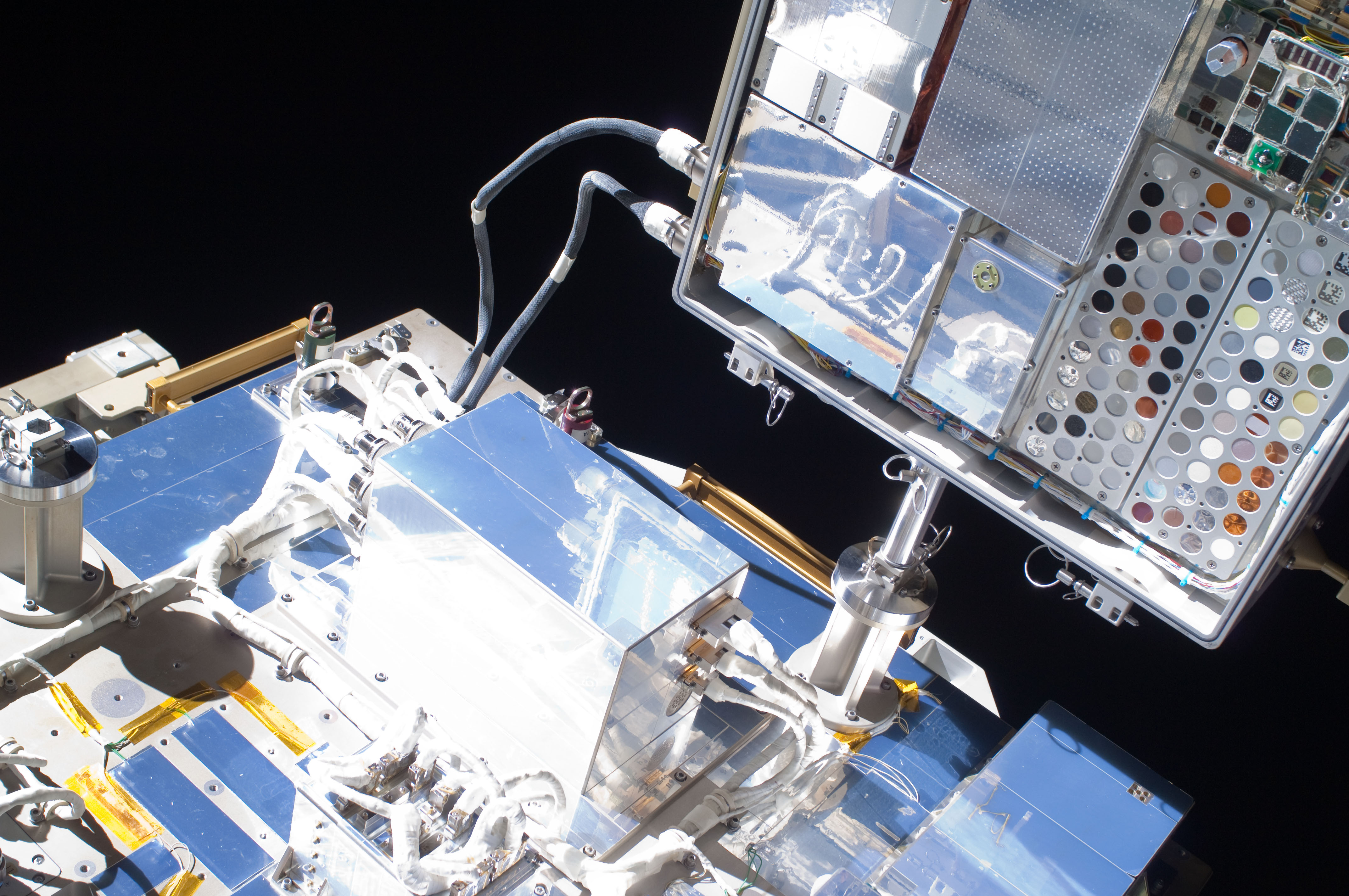 View of MISSE 8 during EVA 1