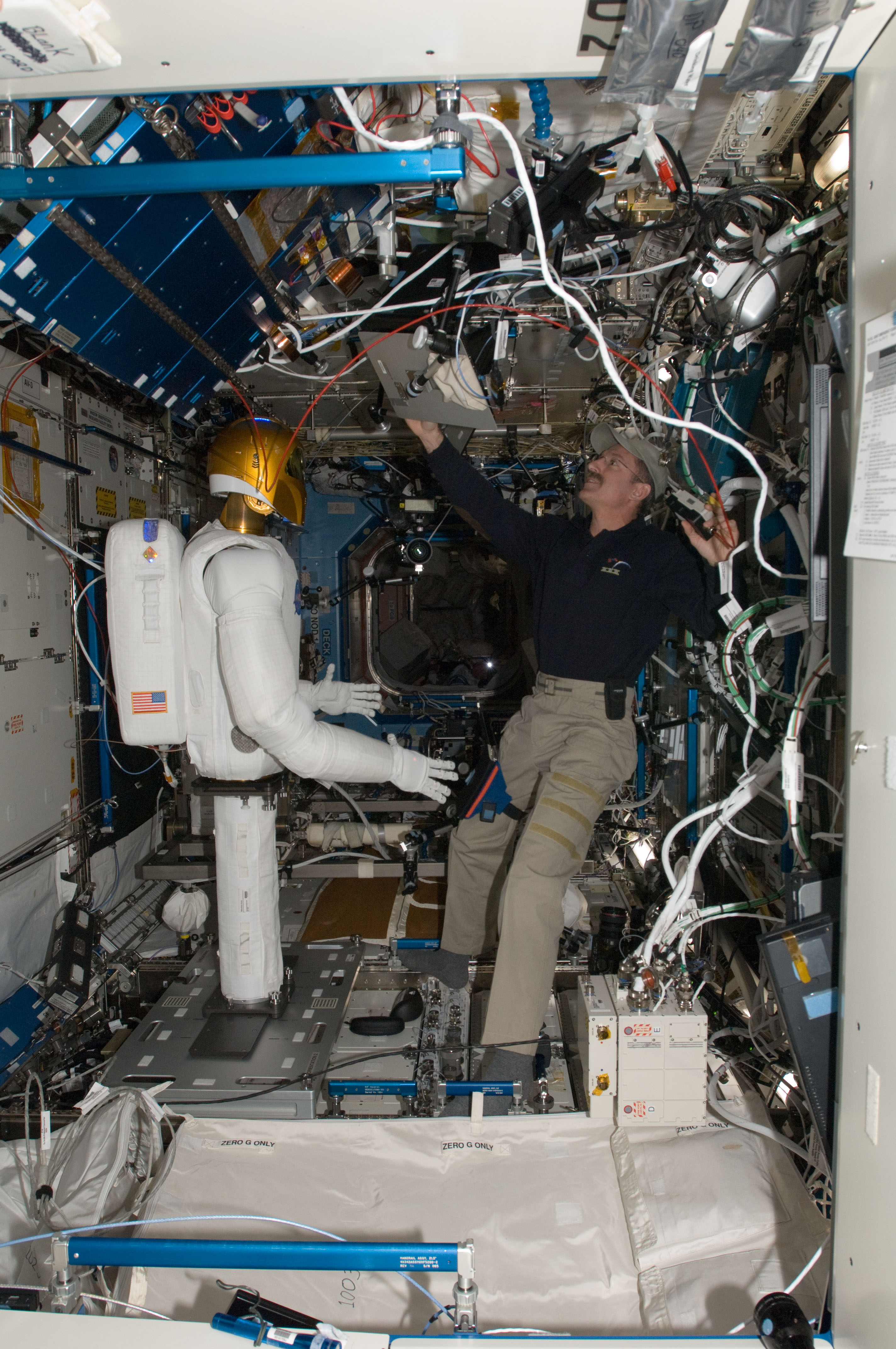 Robonaut 2 in the U.S. Laboratory
