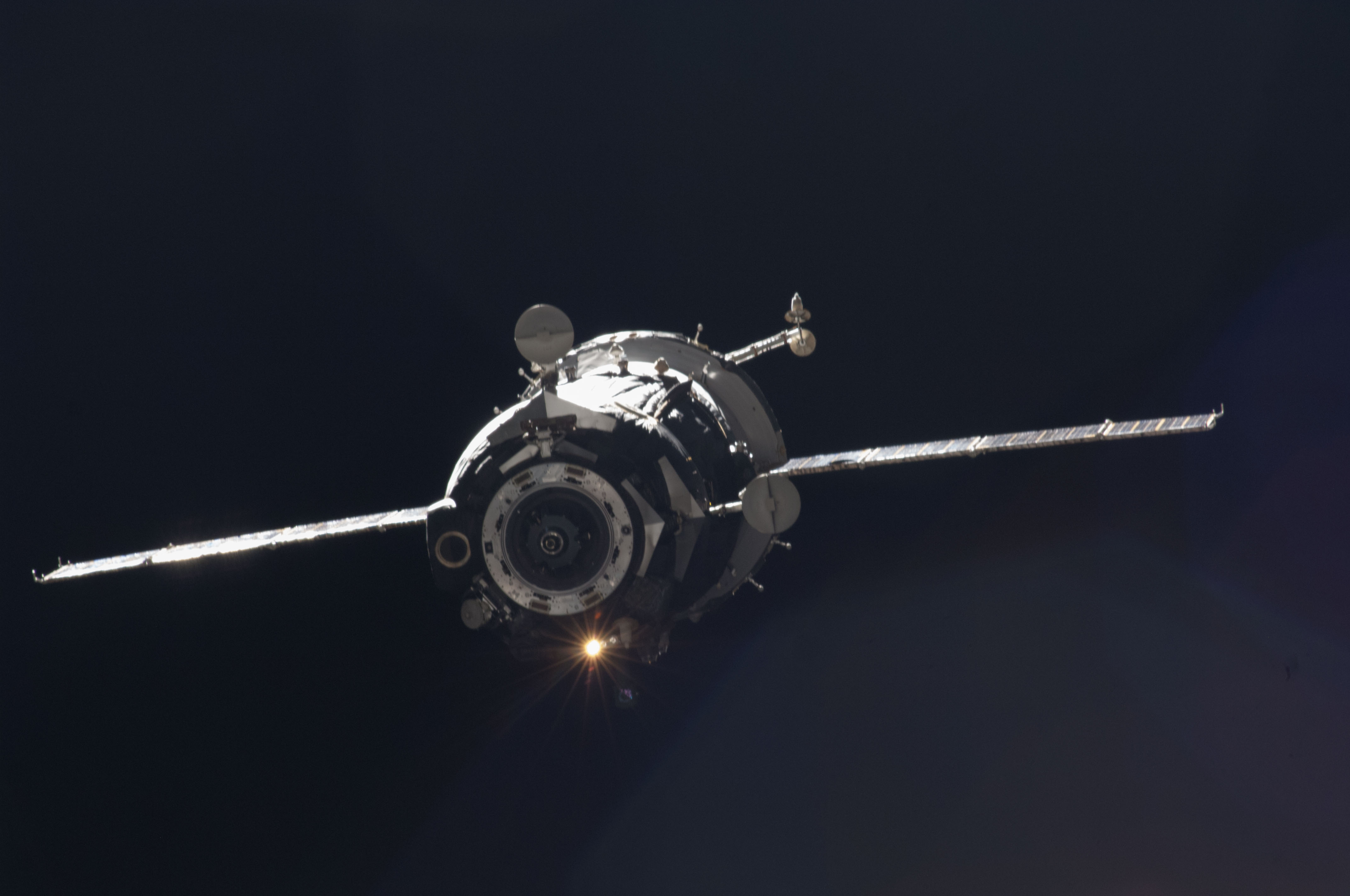 Soyuz TMA-05M Spacecraft departs from the ISS