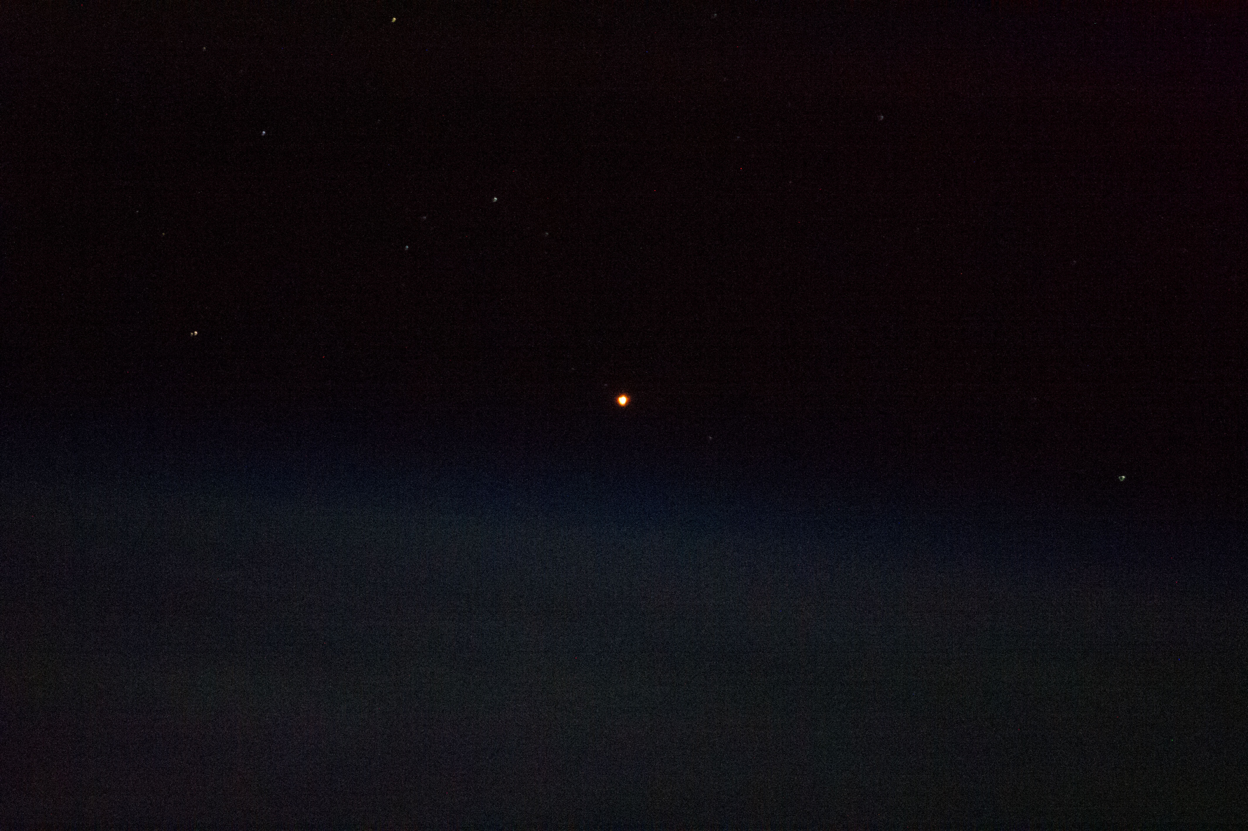 Soyuz TMA-08M/34S Launch seen from ISS
