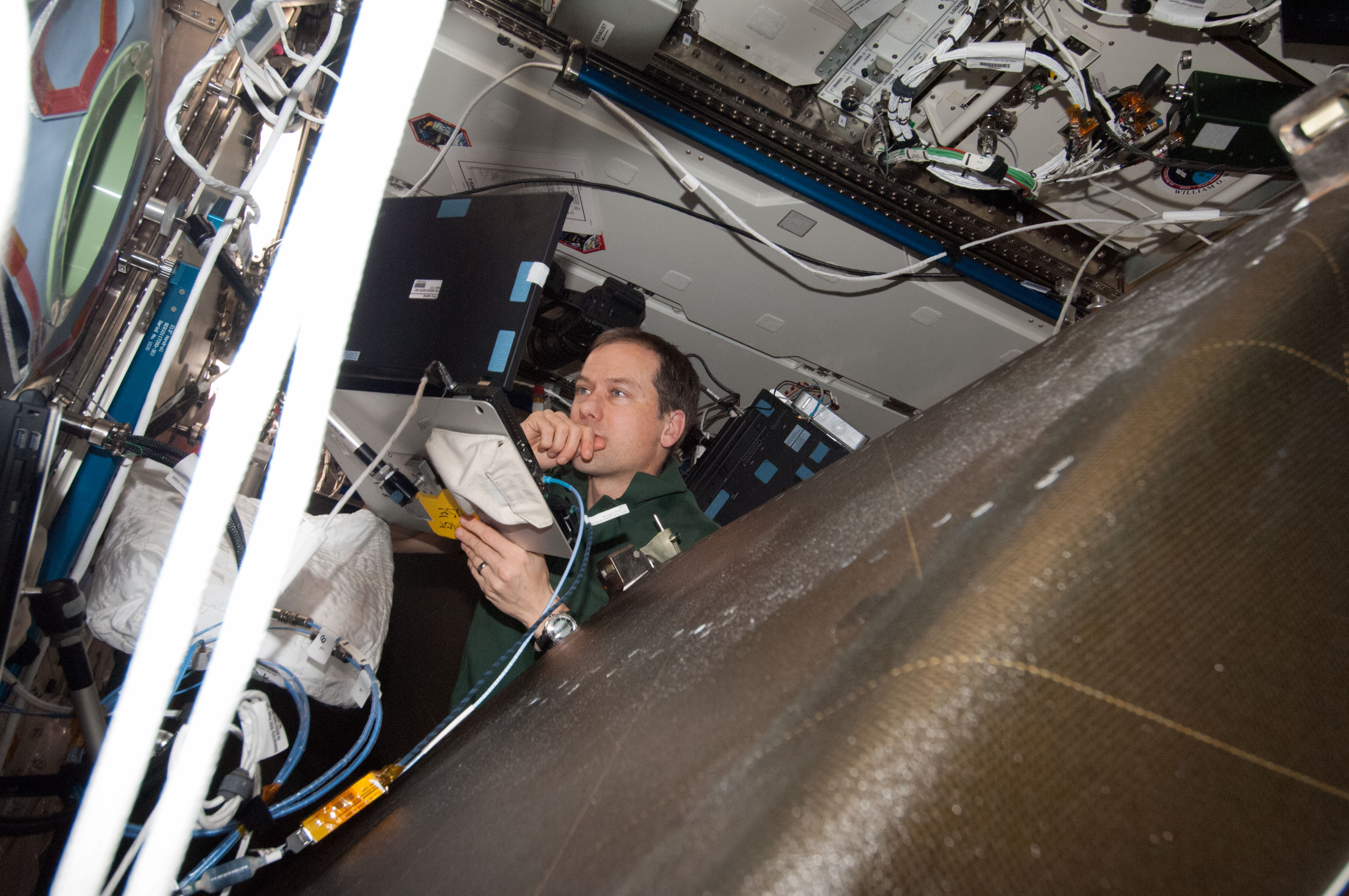 Marshburn during HRCS Ku Comm Unit 1 Installation