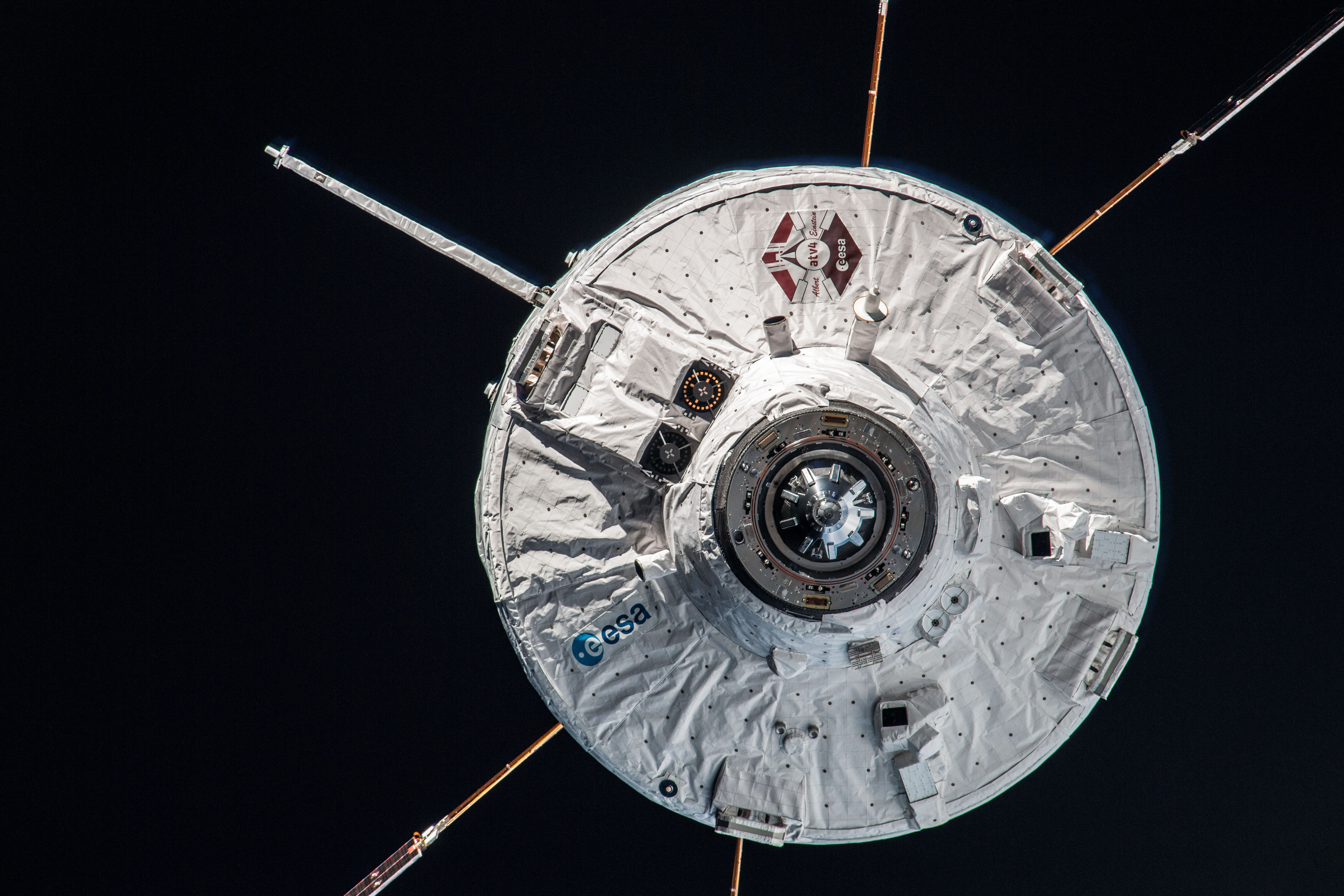 ESA Albert Einstein ATV-4 during approach