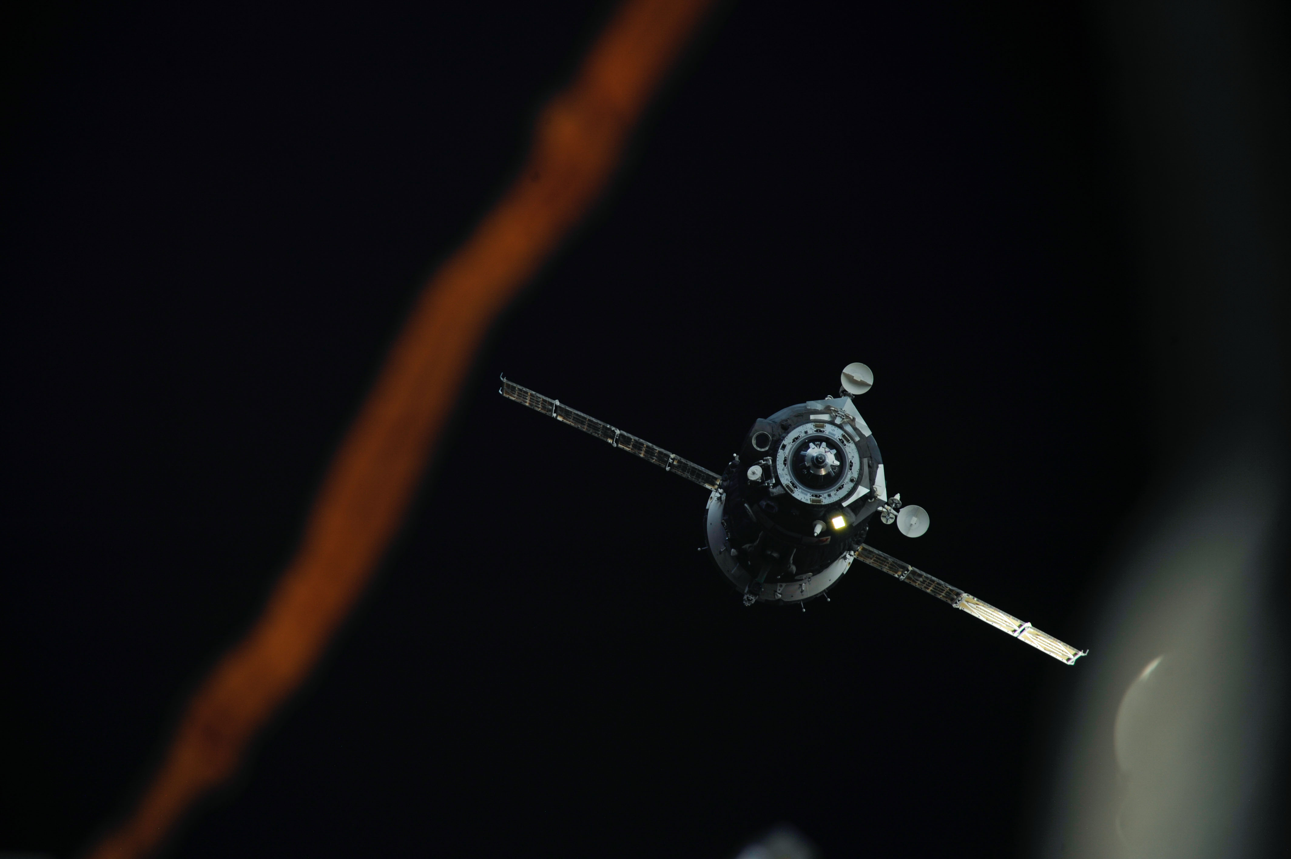 Soyuz TMA-08M spacecraft departure