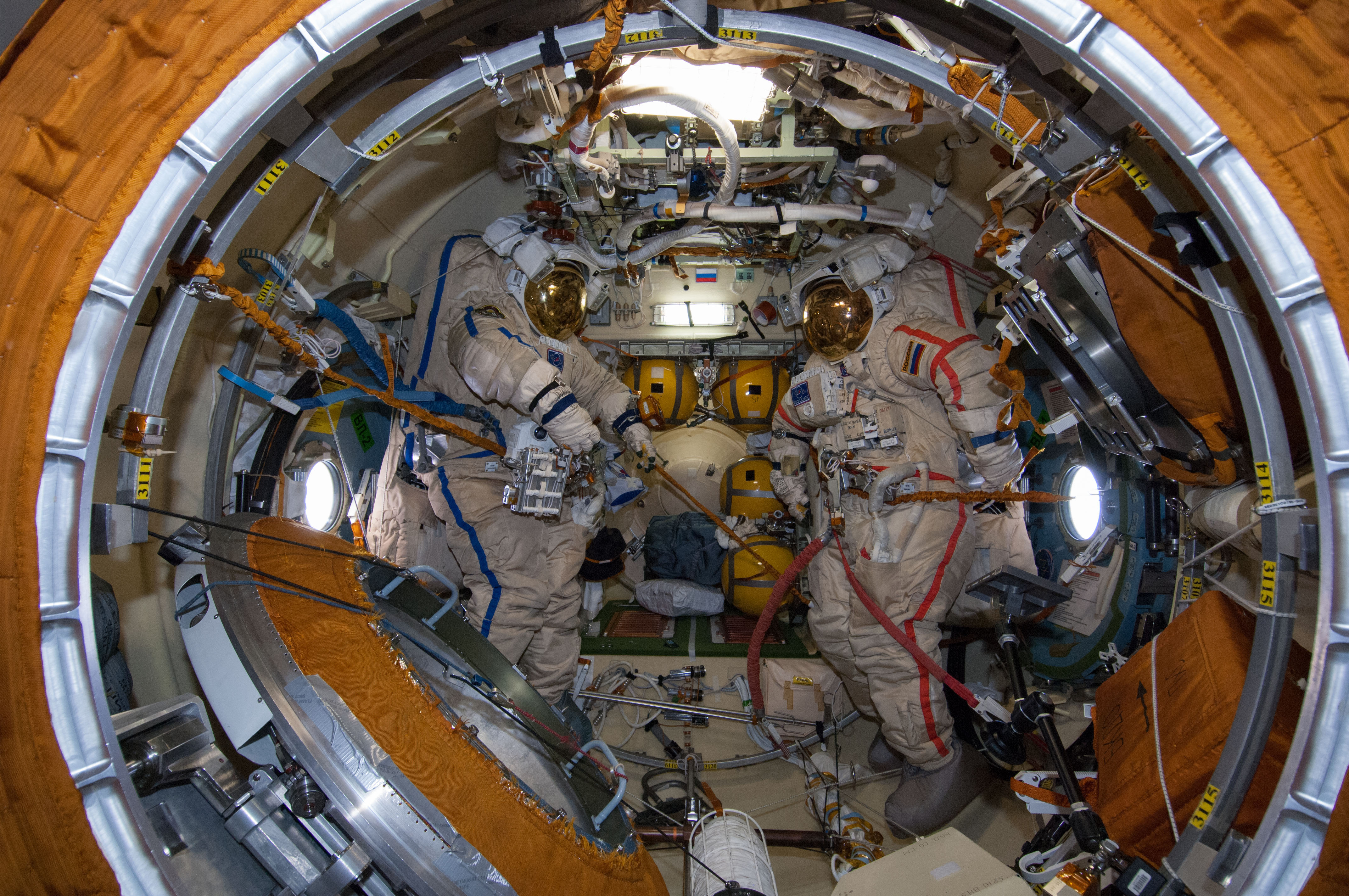 Russian Space Suits ready