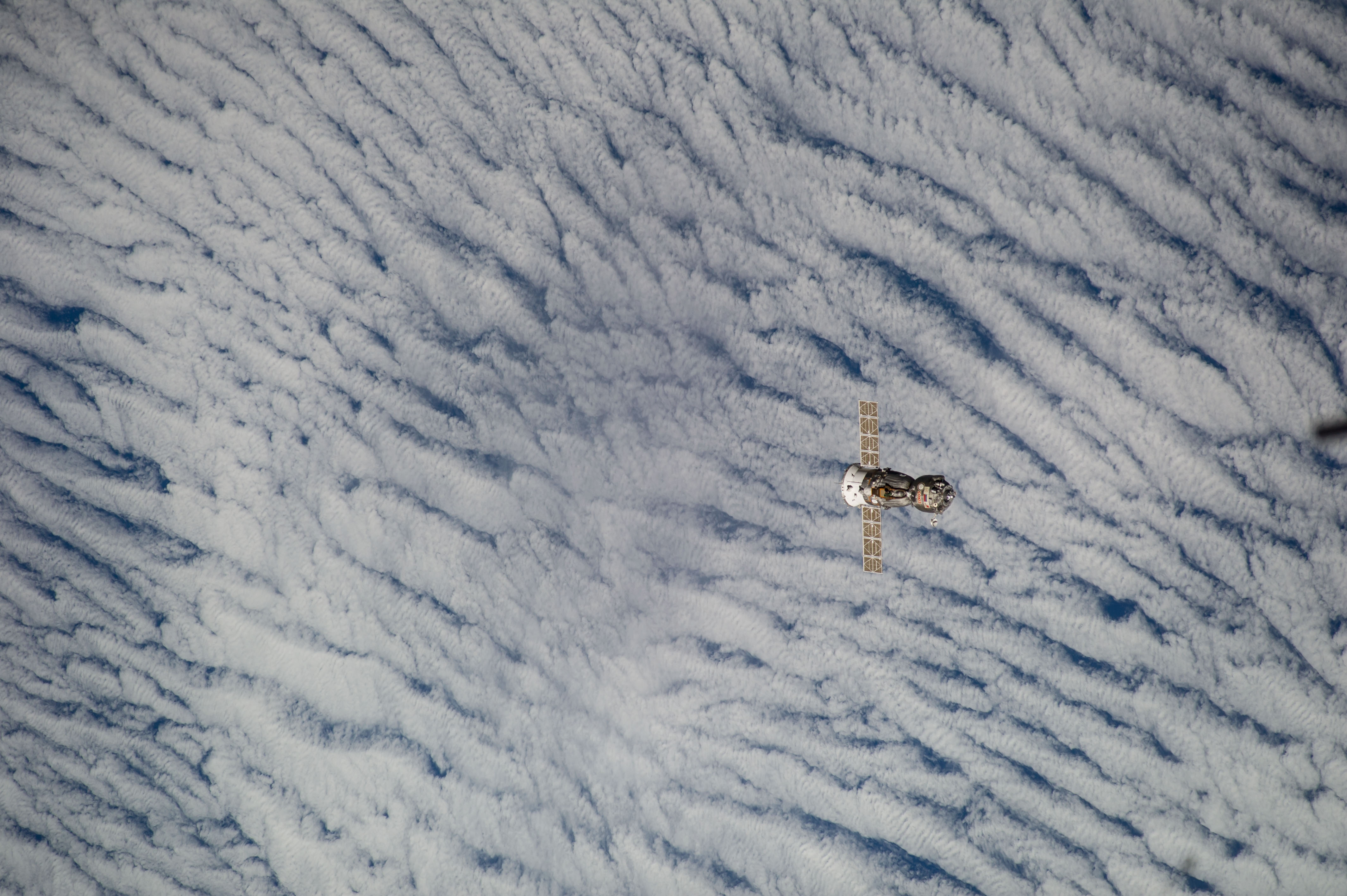Soyuz TMA-12M/38S after undocking from the ISS