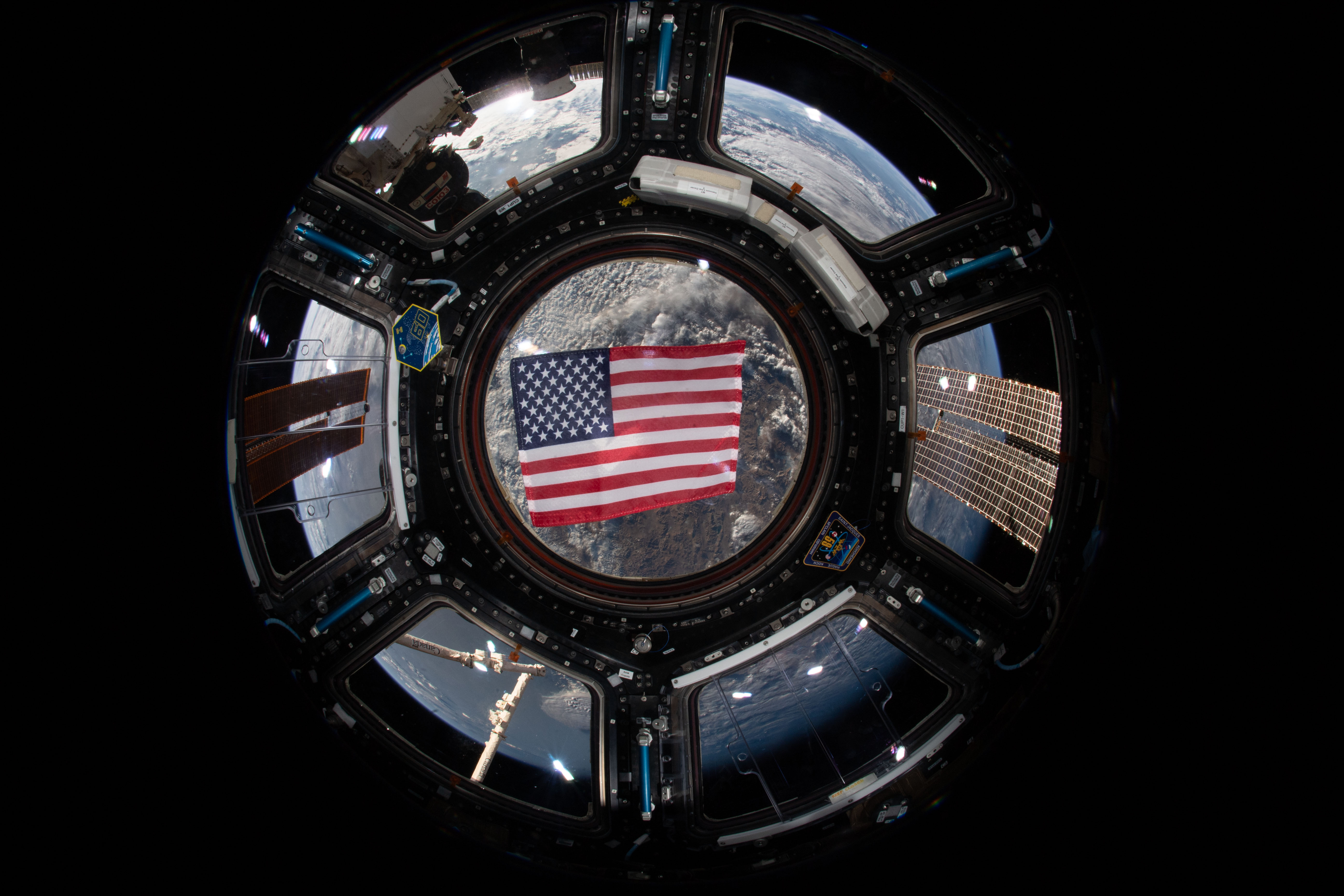 Personal item in Cupola window