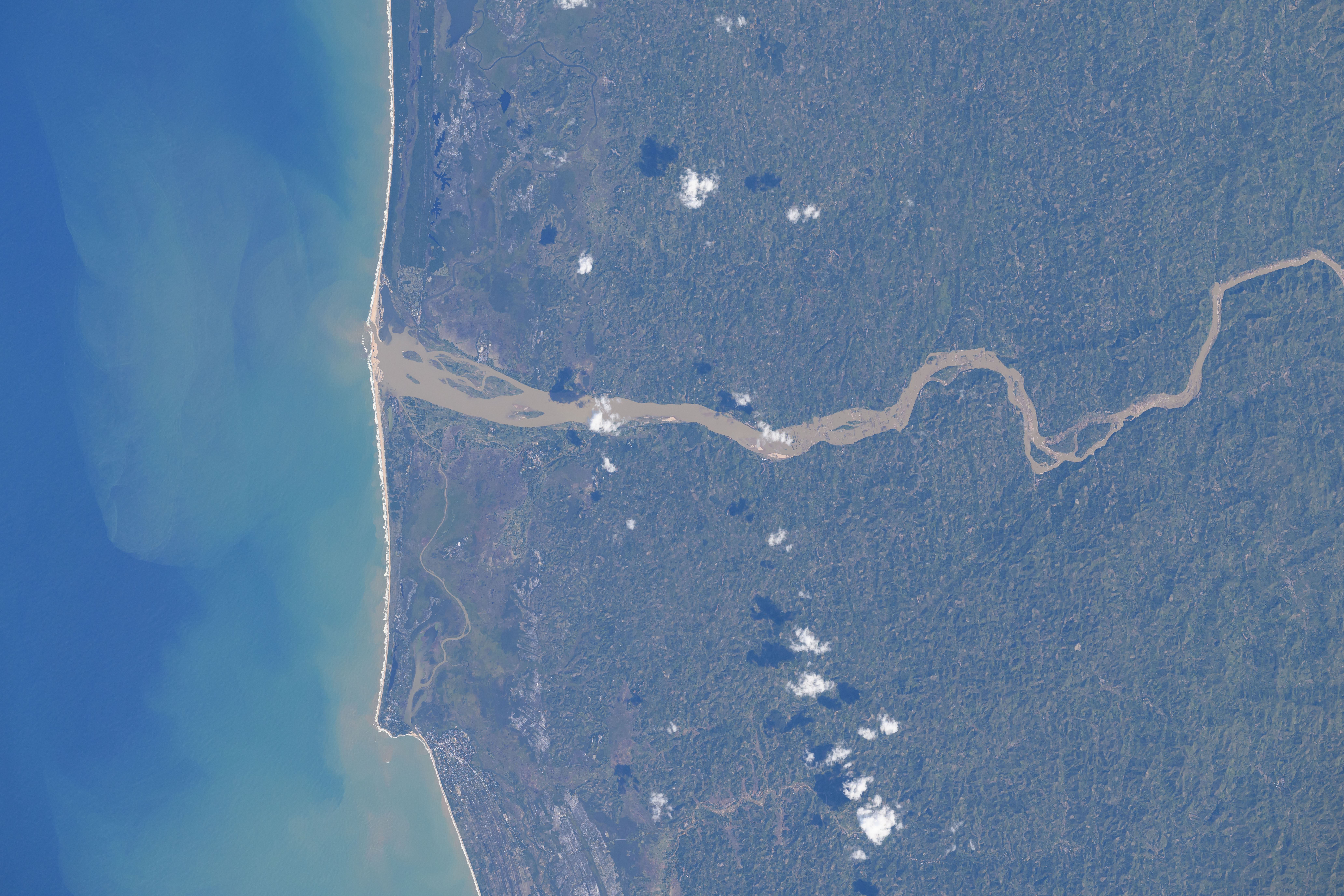 Mangoro River on Madagascar's east coast leads to the Indian Ocean
