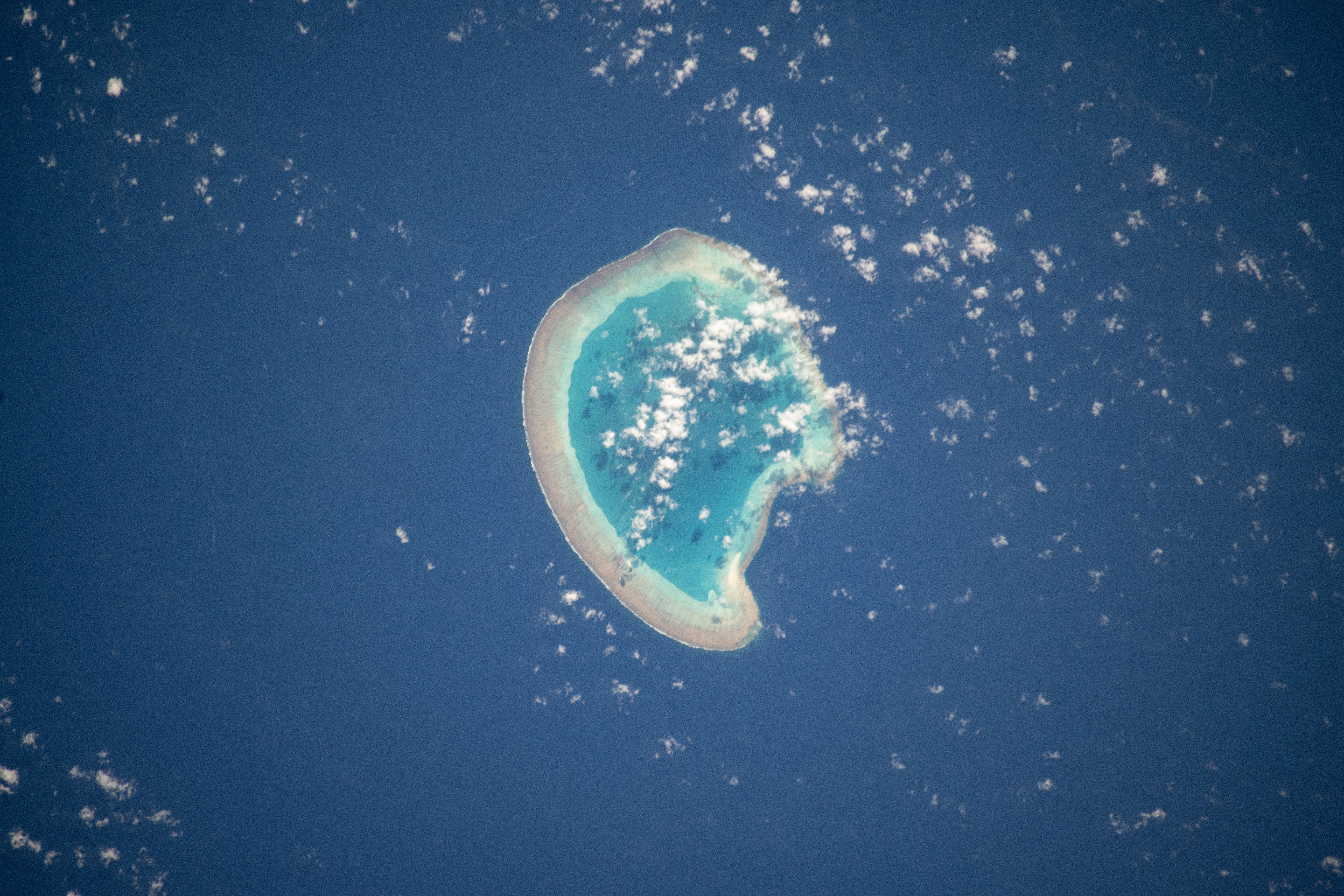 The French atoll of Bassas da India in the Mozambique Channel