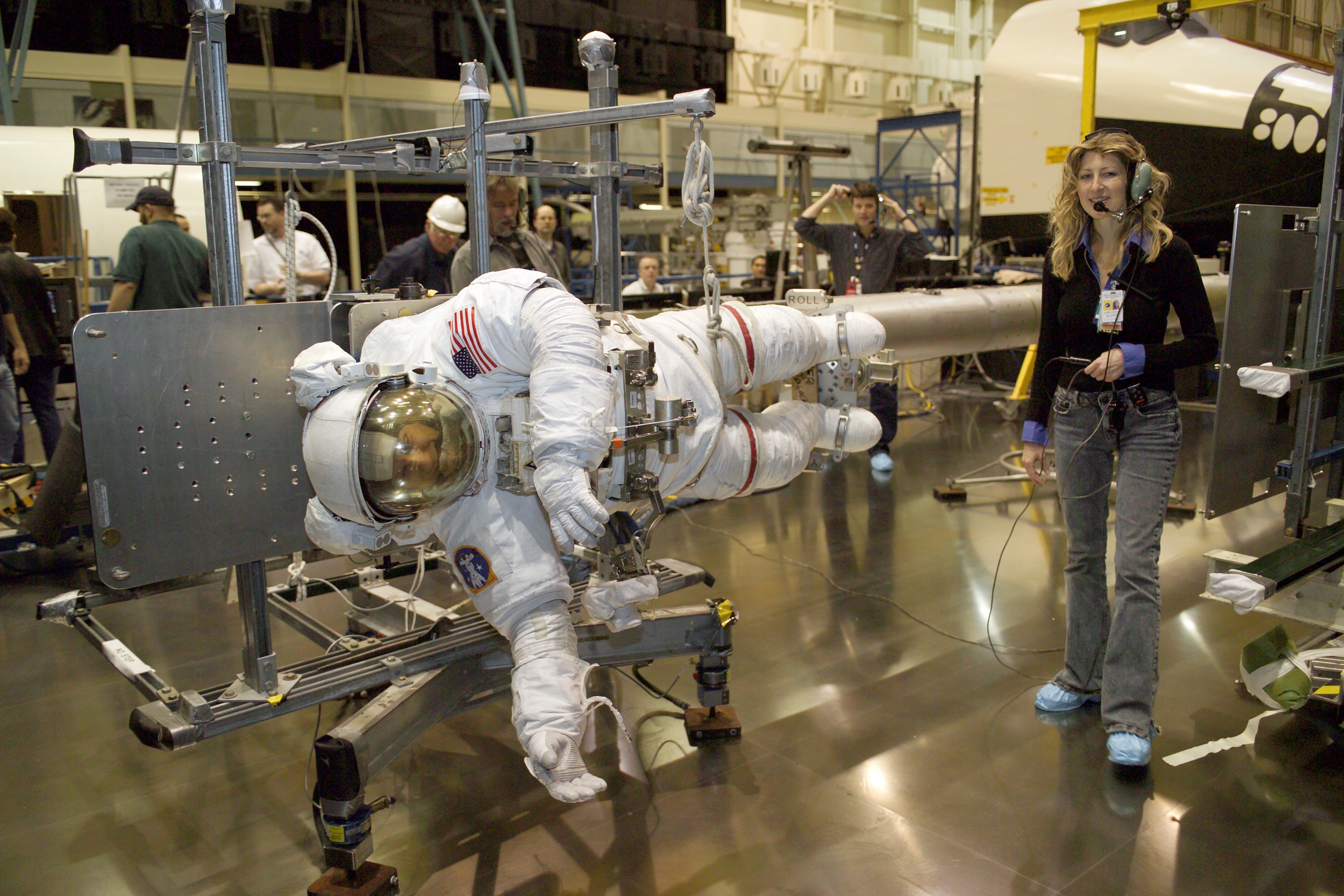 STS-121 crew members Pier Sellers and Mike Fossum