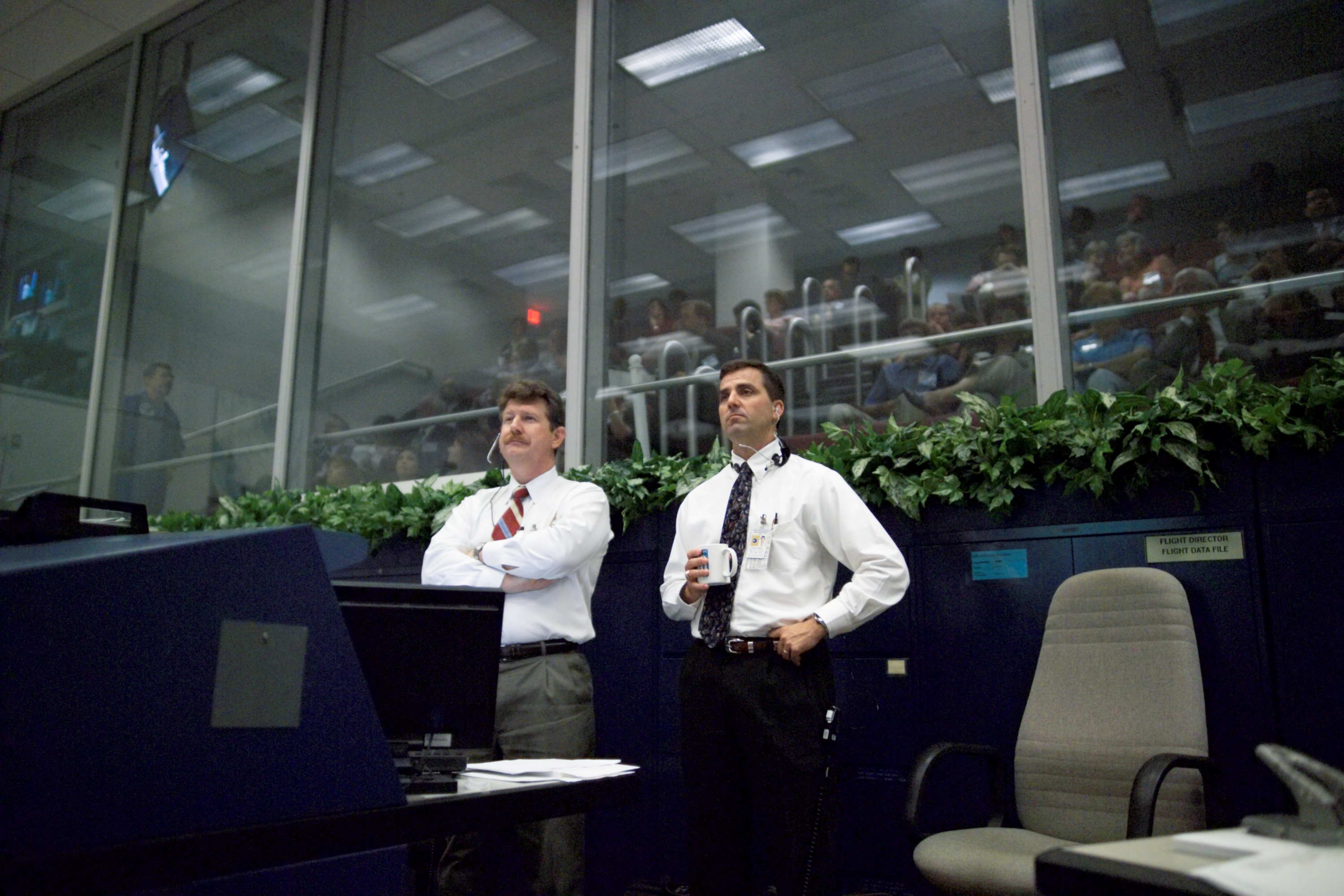 STS-114 Mission Support - Flight Controllers on Launch Day