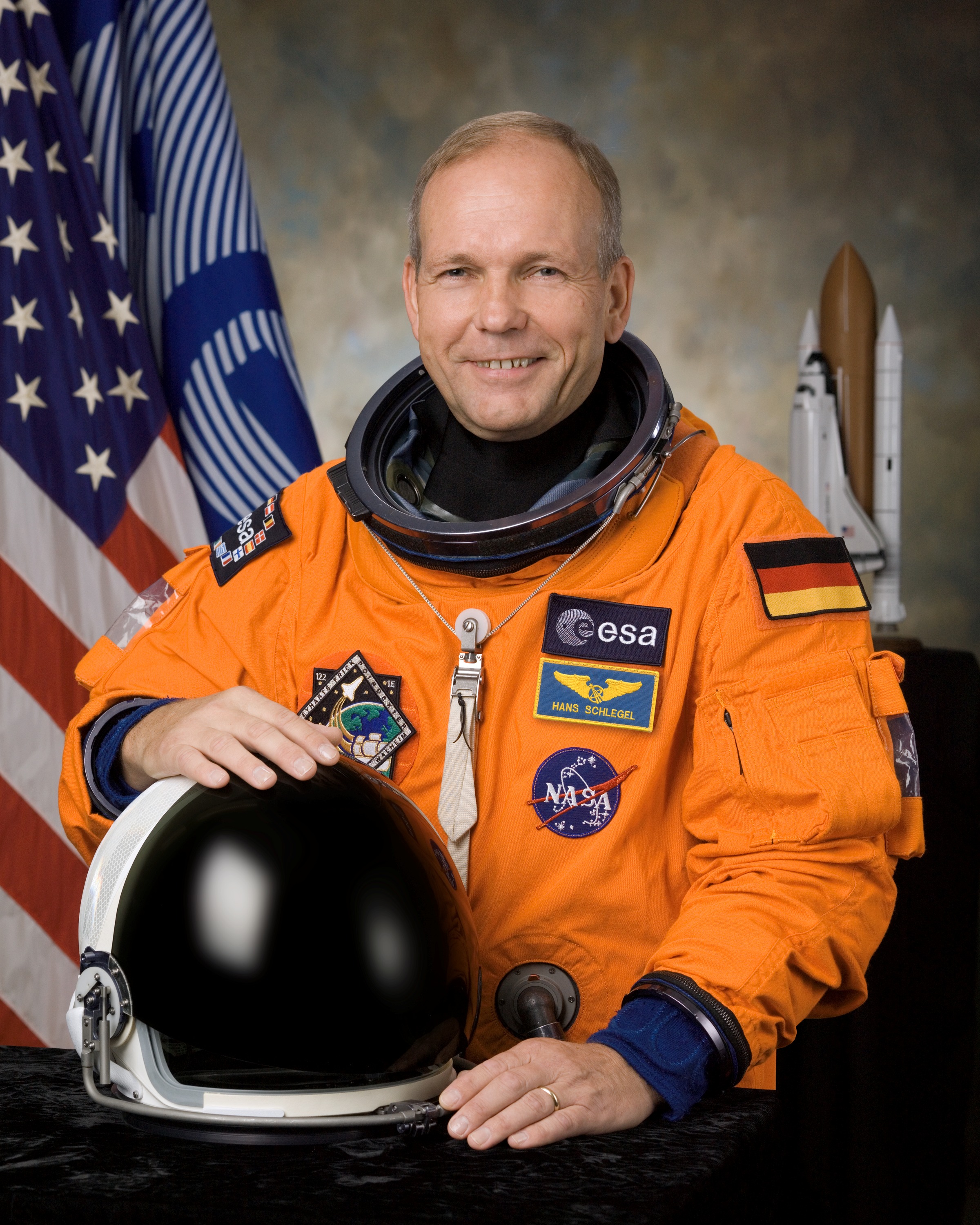 Official Portrait of Astronaut Hans Schlegel
