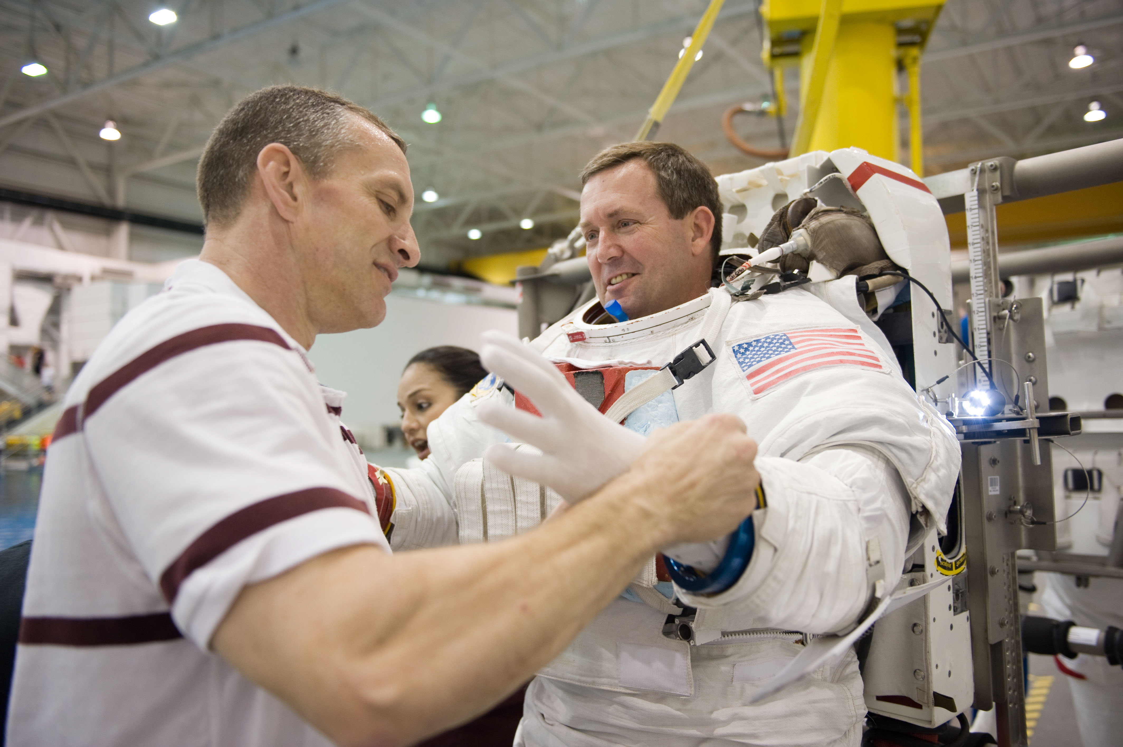 STS-129 crew members Mike Foreman, Randy Bresnik, Barry 'Butch' Wilmore and Robert Satcher