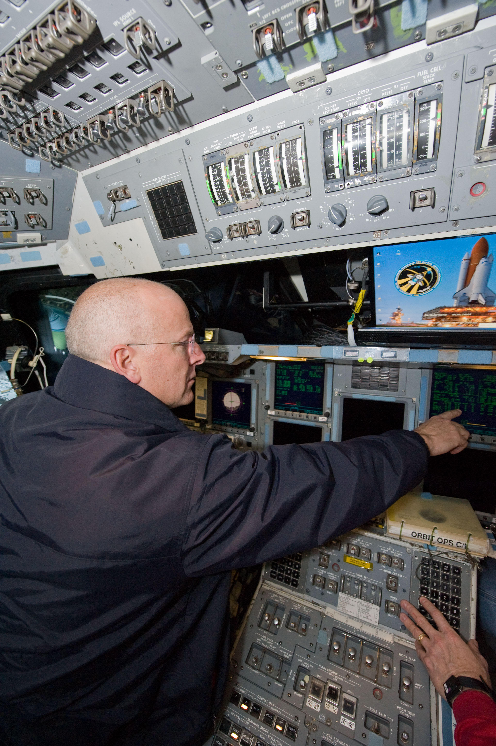 STS-131 crew members during UNDOCK MAL Timeline training.