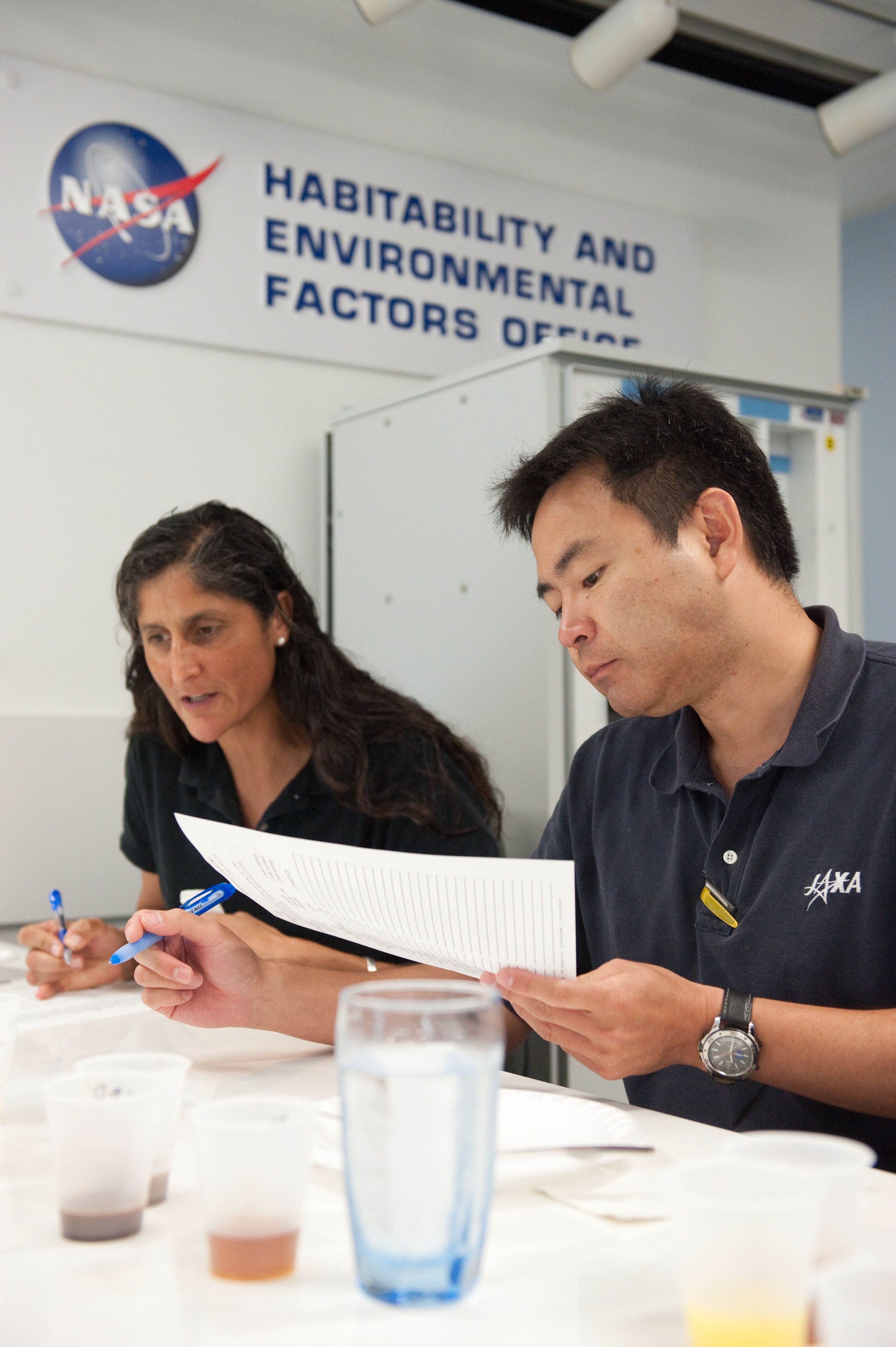 Expedition 32 crew members Sunita Williams and Akihiko Hoshide