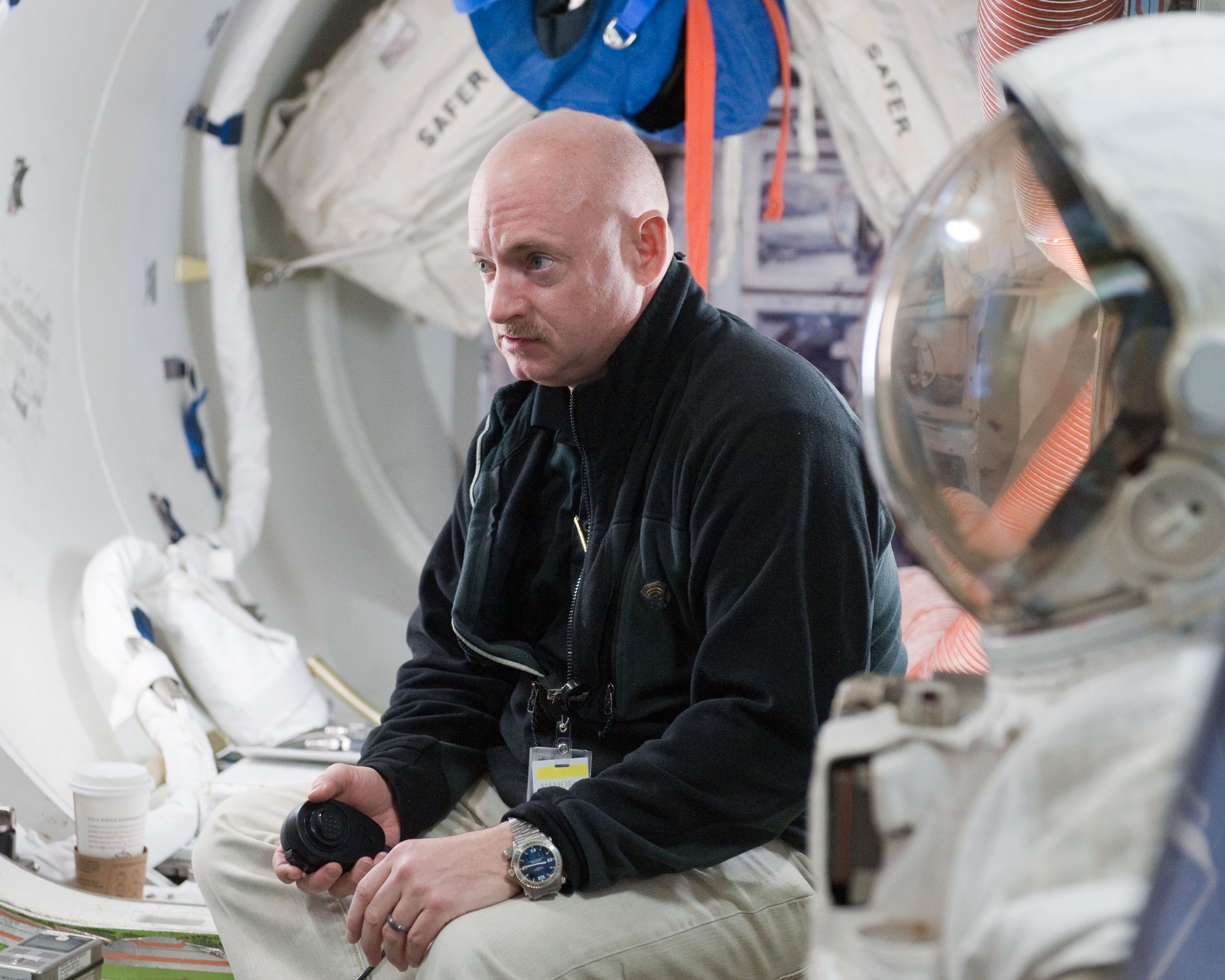 STS-134 crew commander Mark Kelly and some of his crew