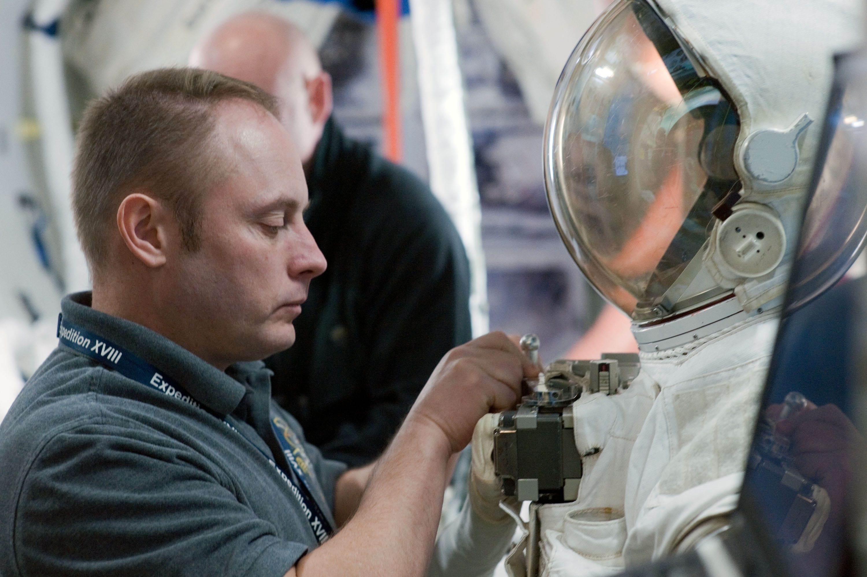 STS-134 crew commander Mark Kelly and some of his crew