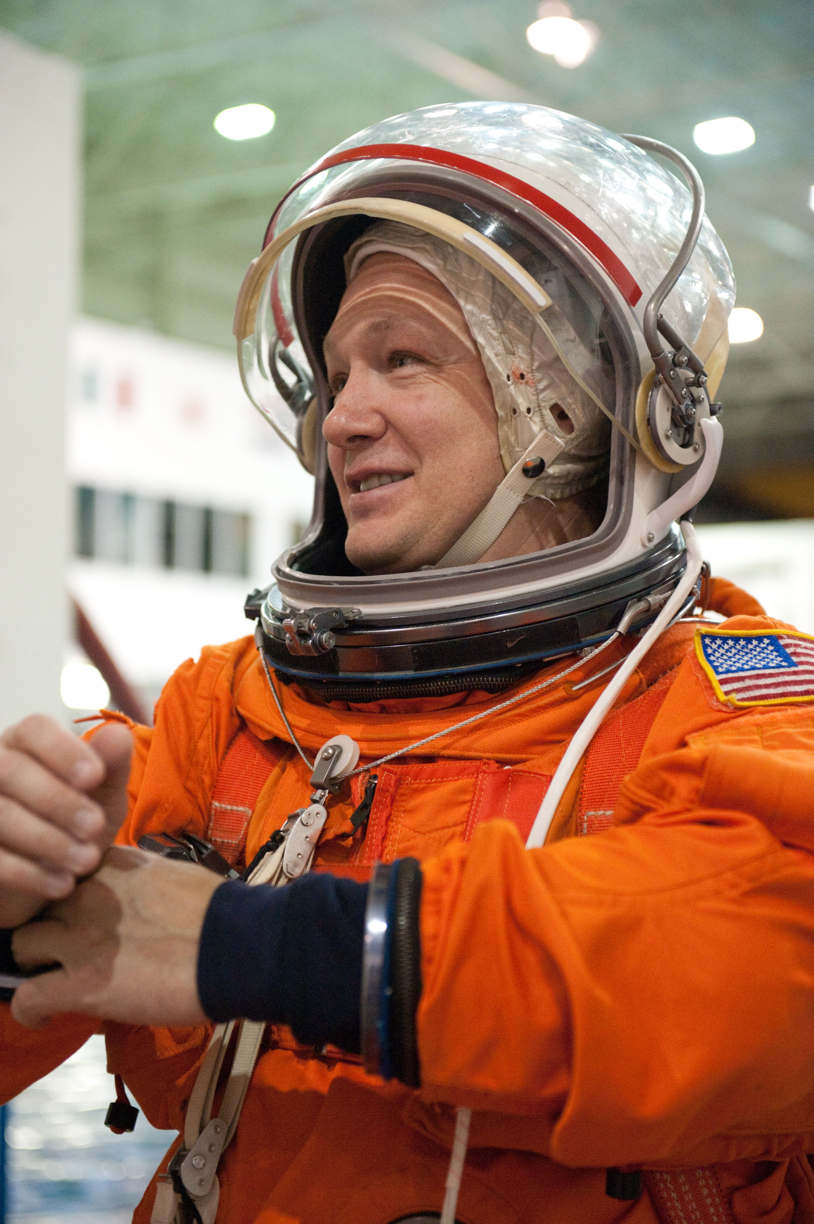 STS-135 water survival training at the NBL