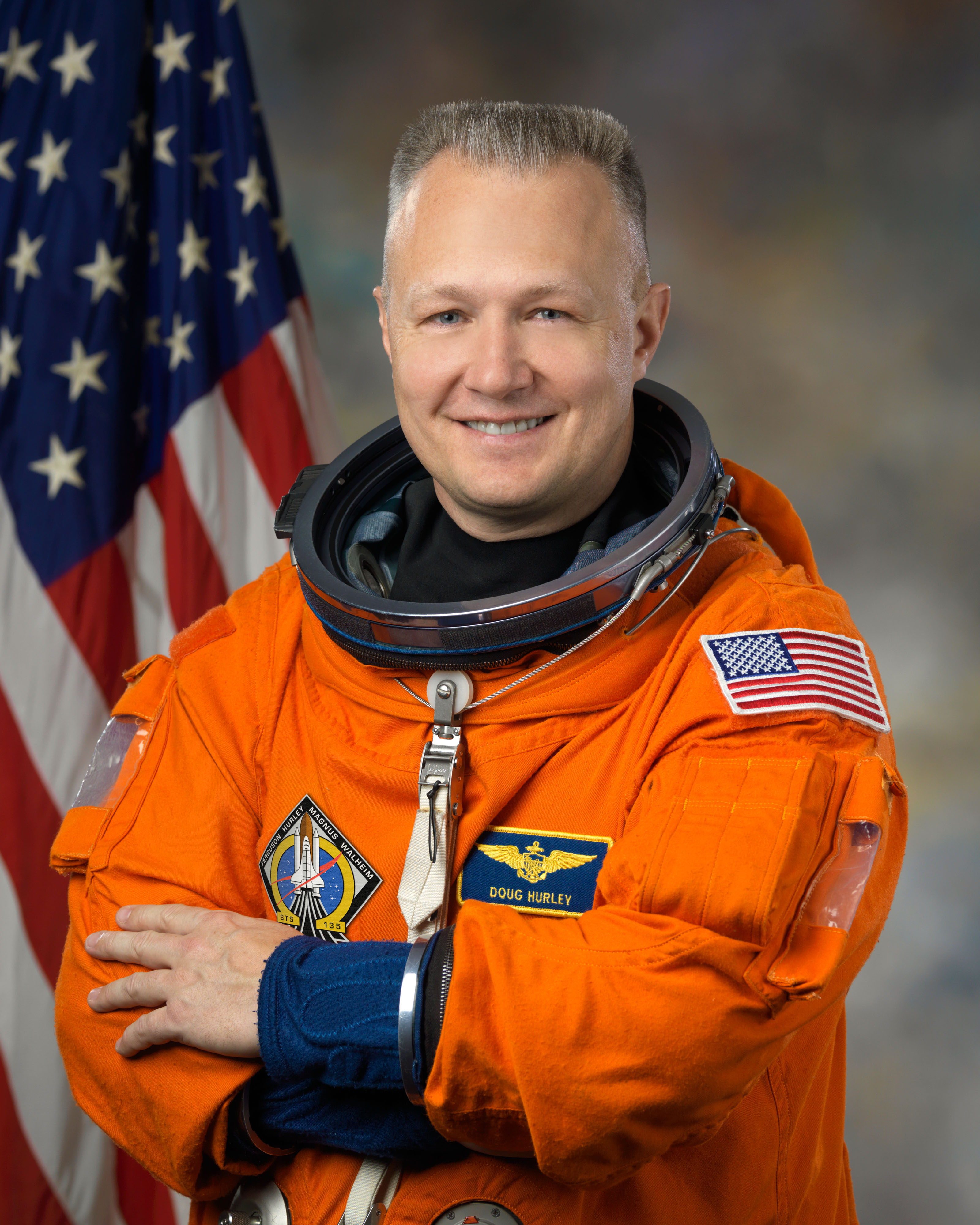 NASA astronaut Doug Hurley Official Individual ACES suit photo
