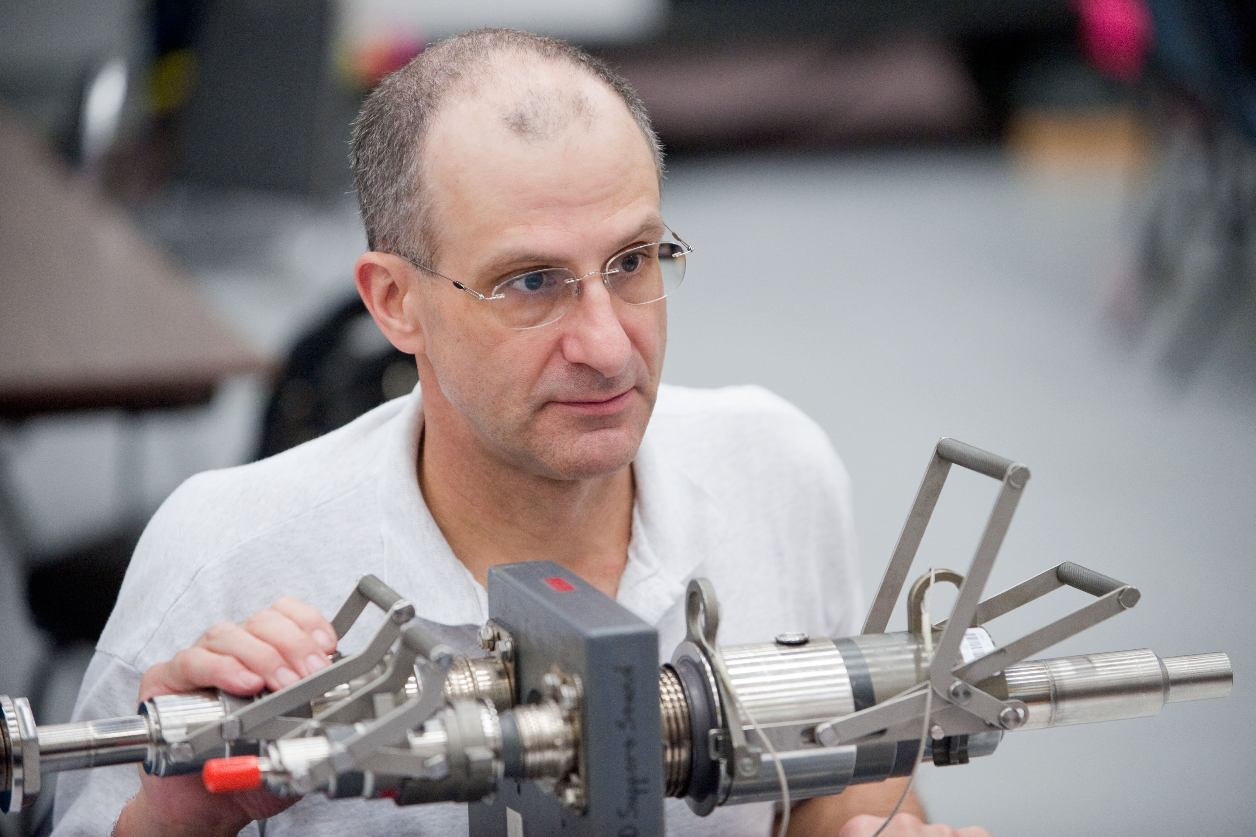 Expedition 30/31 crew member Don Pettit during training