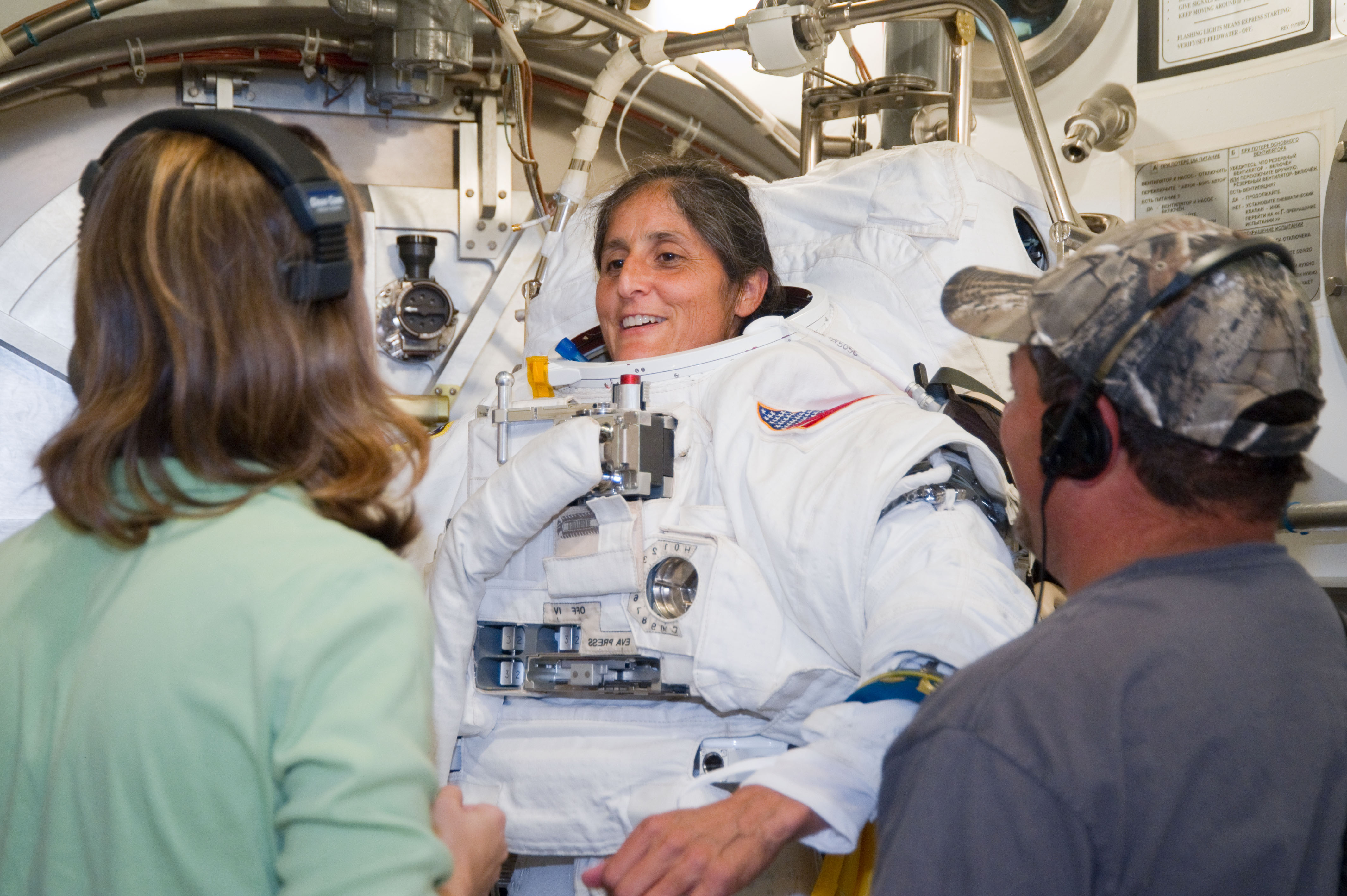 Expedition 32 crew member Sunita Williams during her EMU Training and Certification