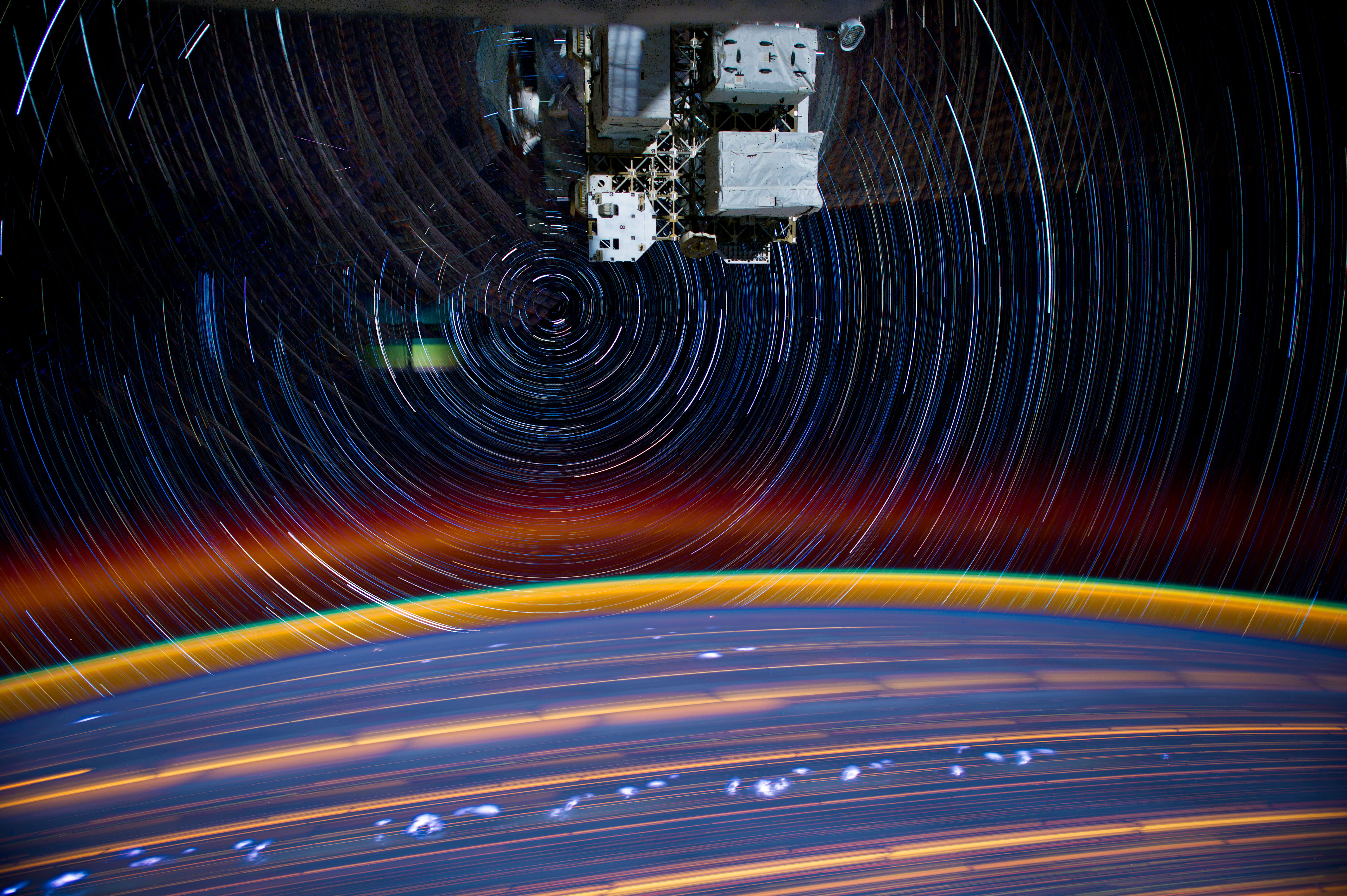 ISS-30 Star trail composite